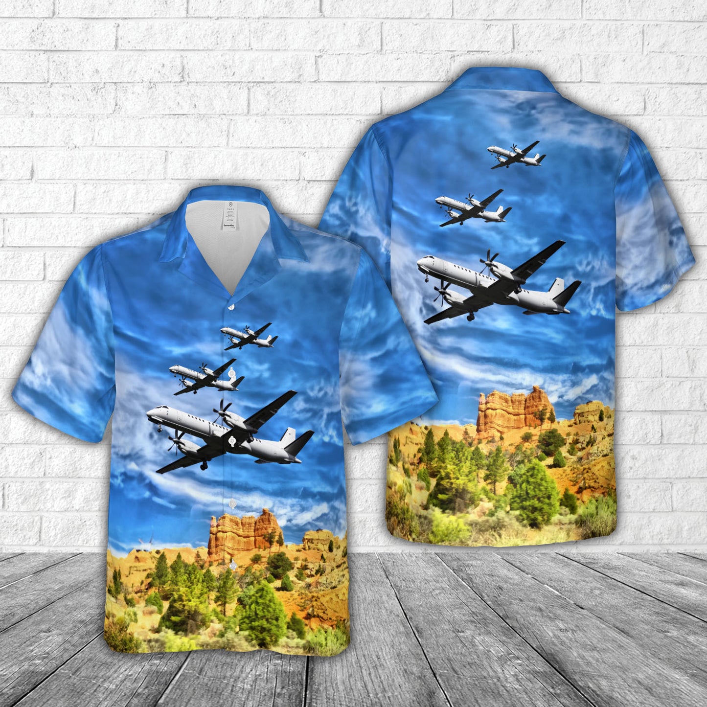 NyxAir Saab 2000 Hawaiian Shirt