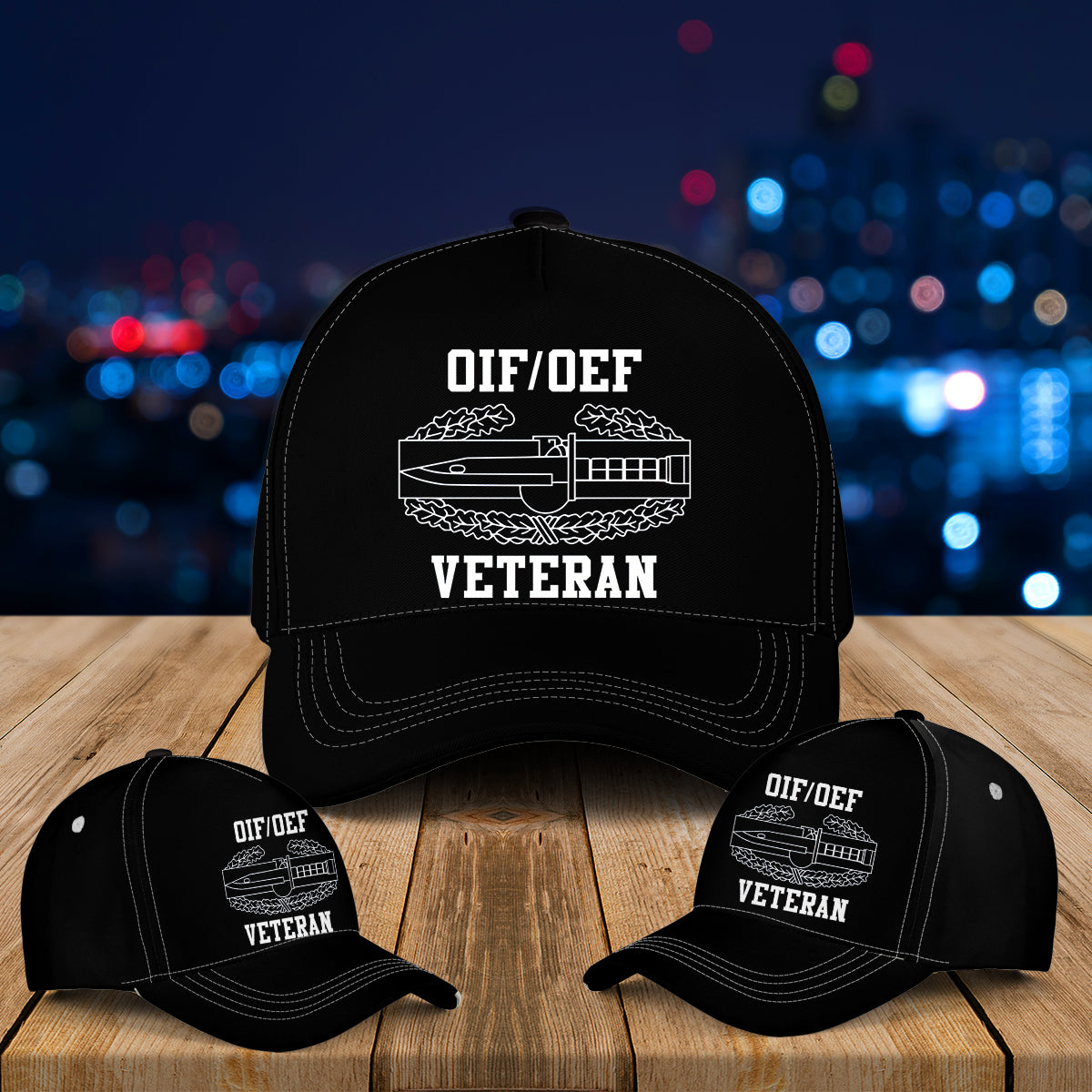 OIF/OEF Veteran Combat Action Badge Baseball Cap
