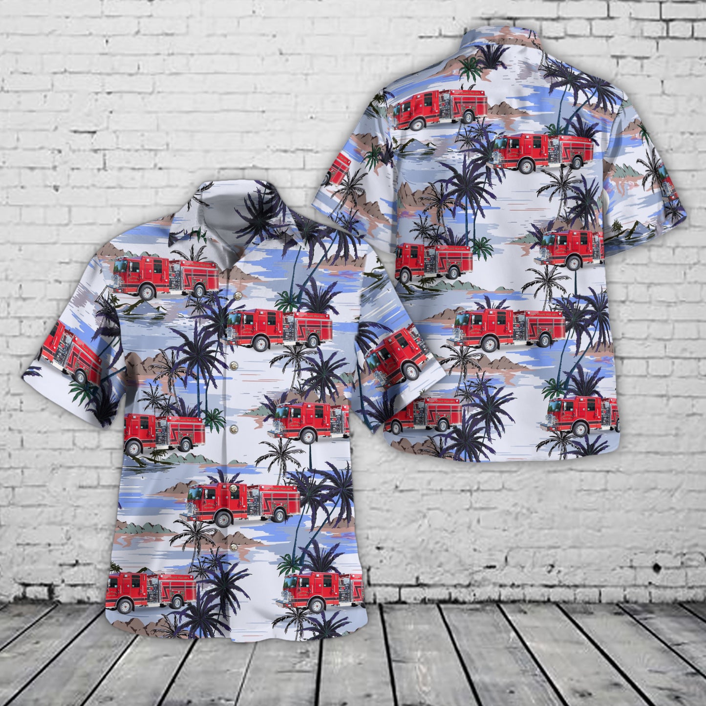Oak Island, North Carolina, Oak Island Fire Department Hawaiian Shirt