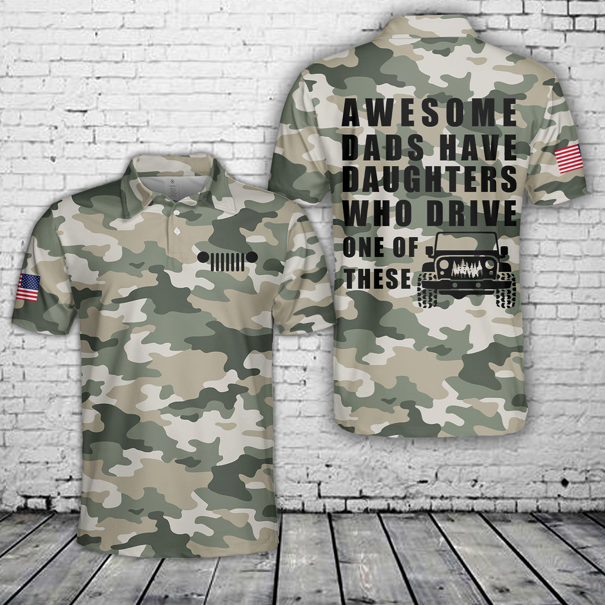 OffRoad Shirt for Daughter Dad Polo Shirt