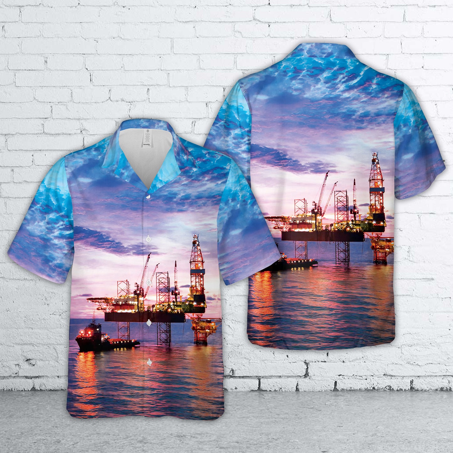 Offshore Oil And Gas Wellhead Hawaiian Shirt