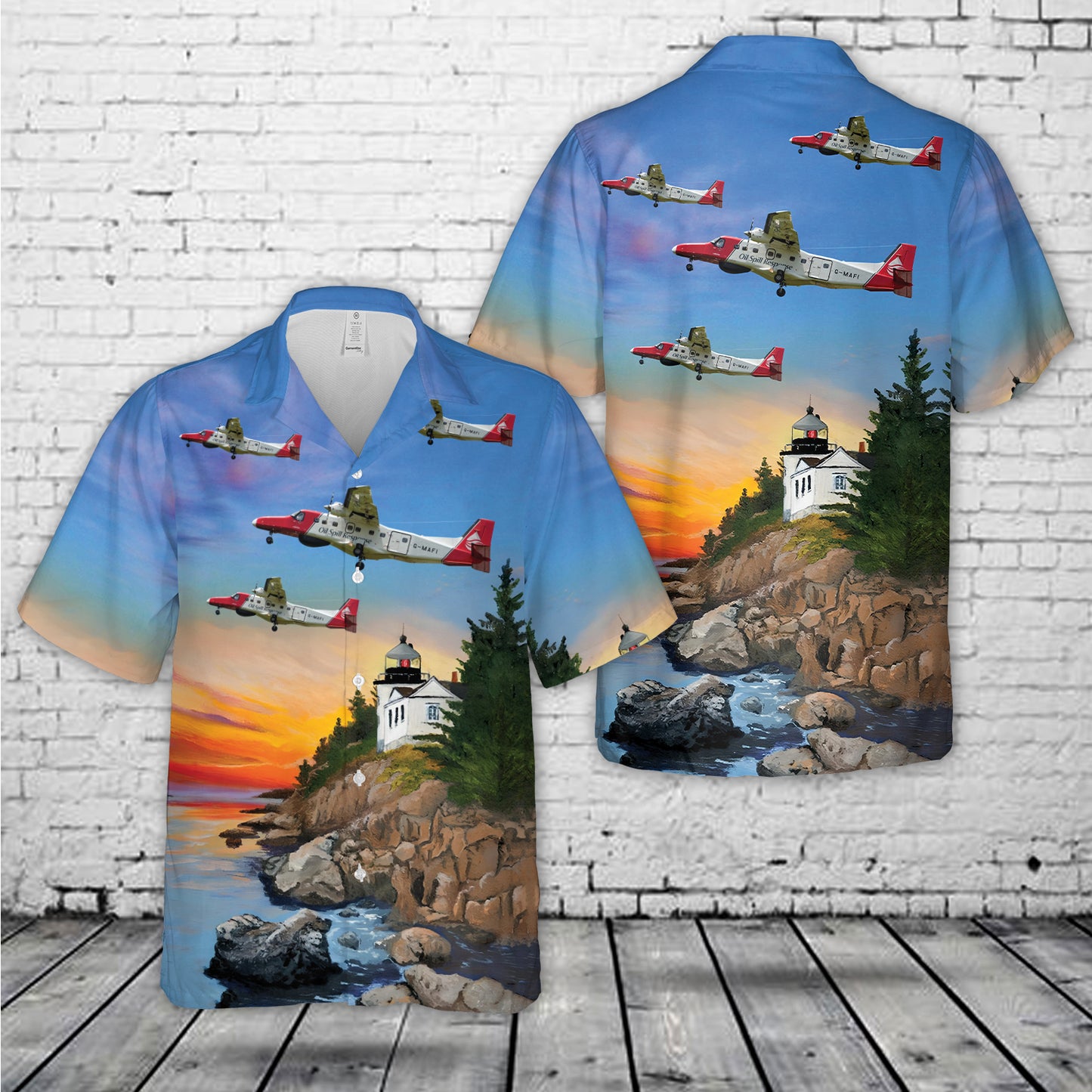 Oil Spill Response Dornier Do-228-202K Hawaiian Shirt