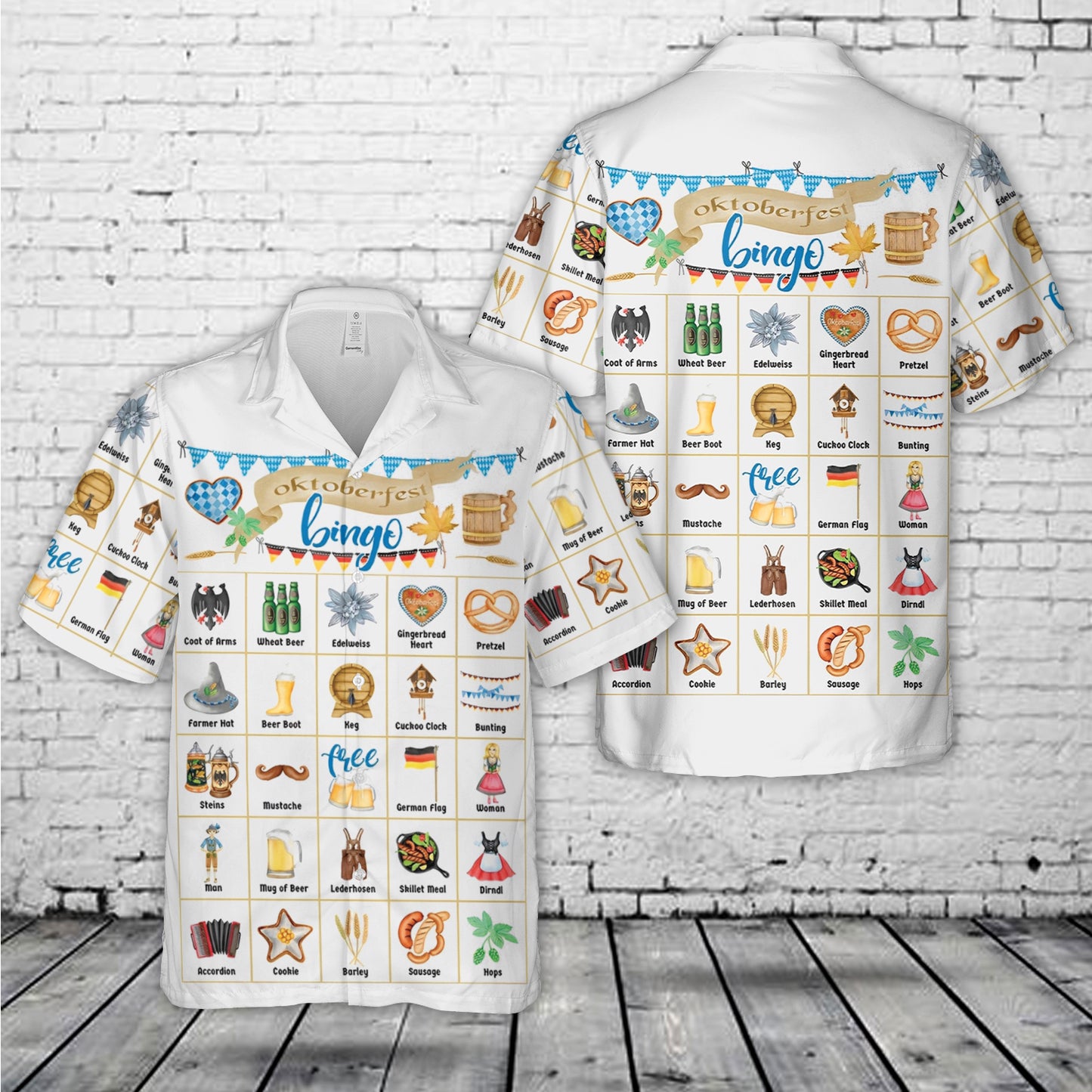 Oktoberfest Bingo Hawaiian Shirt