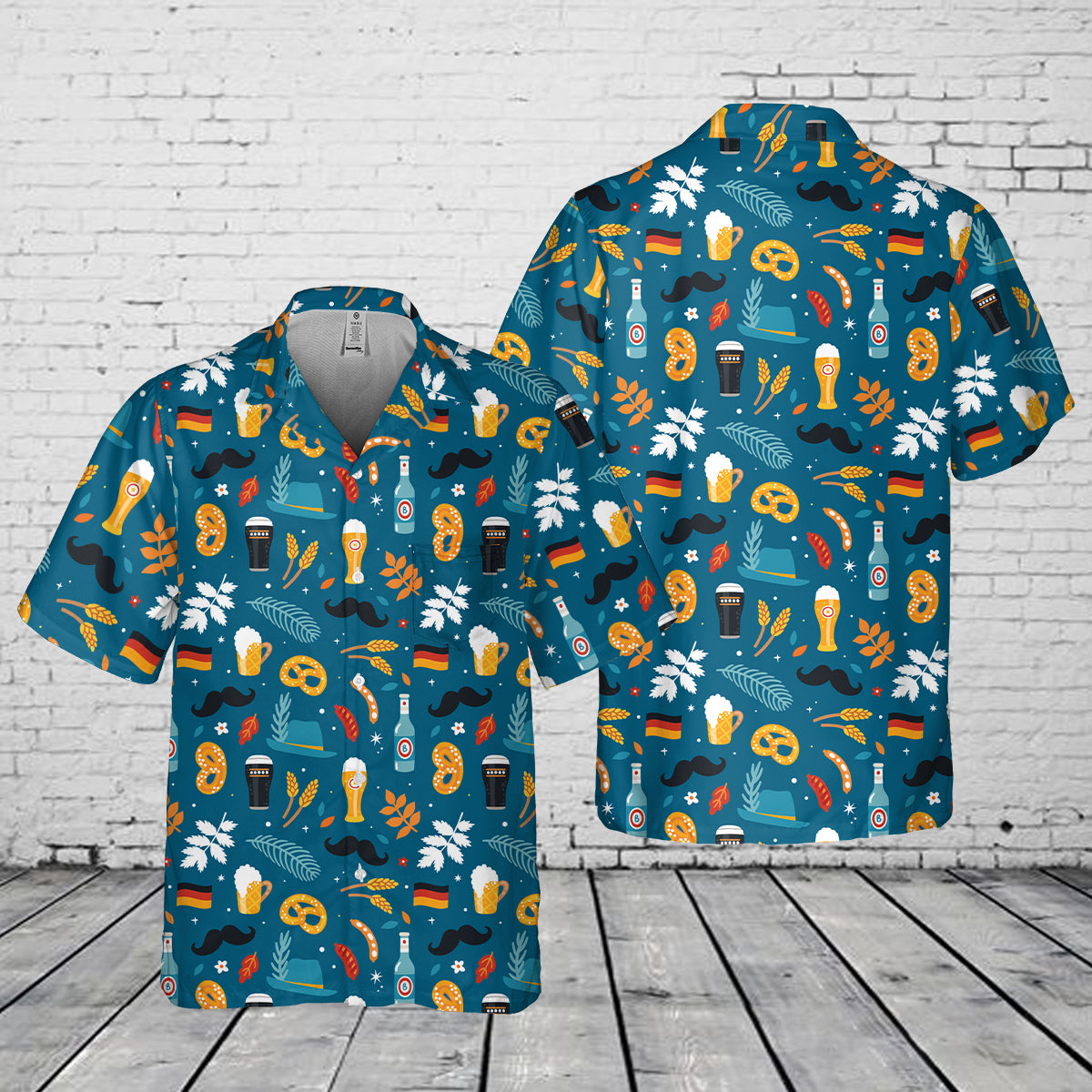 Oktoberfest Pocket Hawaiian Shirt