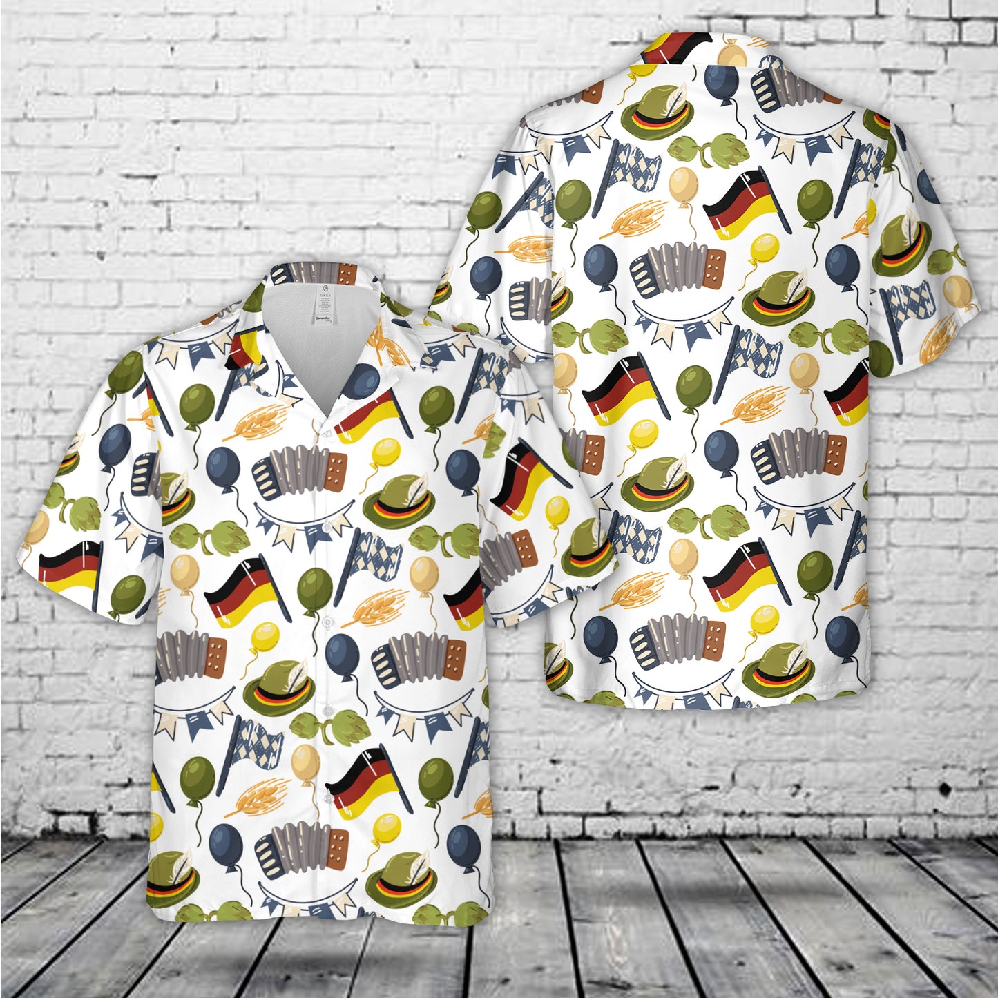 Oktoberfest pattern Bavaria Hawaiian Shirt