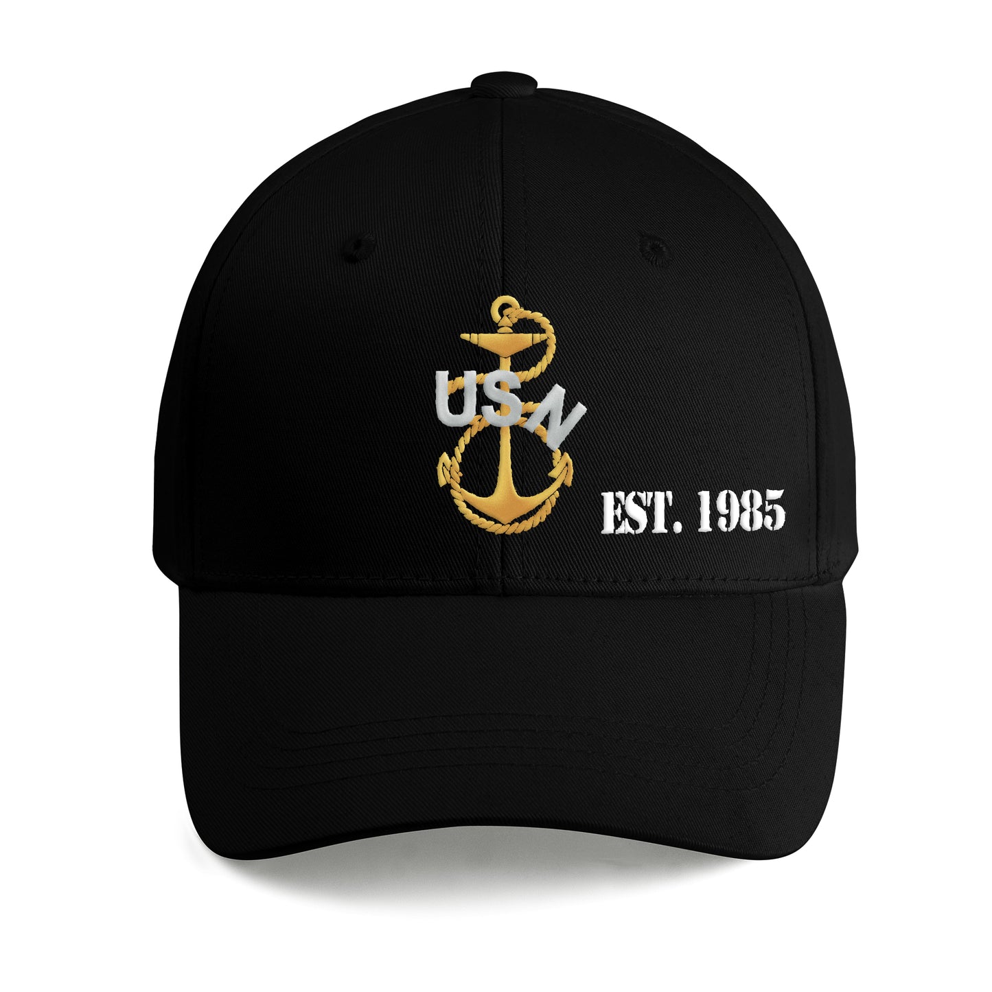Old School Navy Chiefs Anchor Embroidered Cap