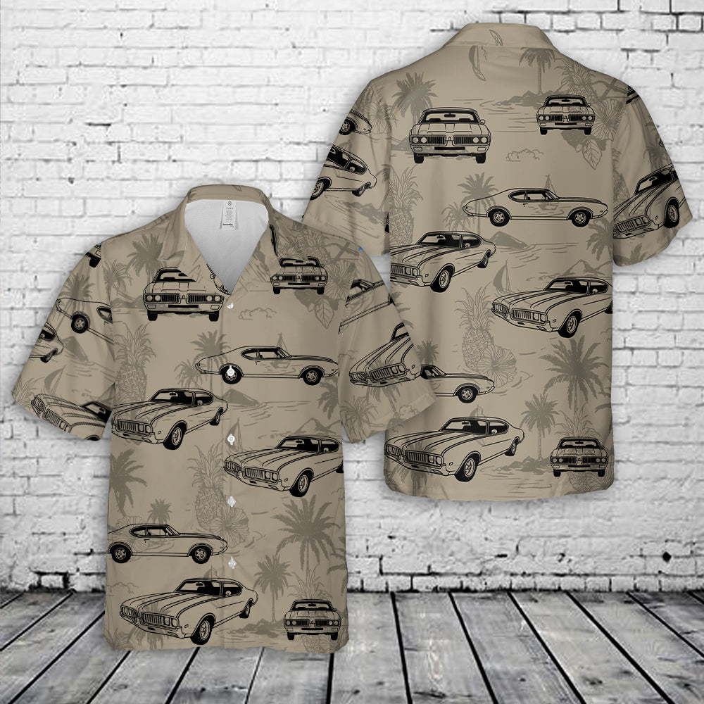 Oldsmobile Cutlass 1969 Silhouette Hawaiian Shirt