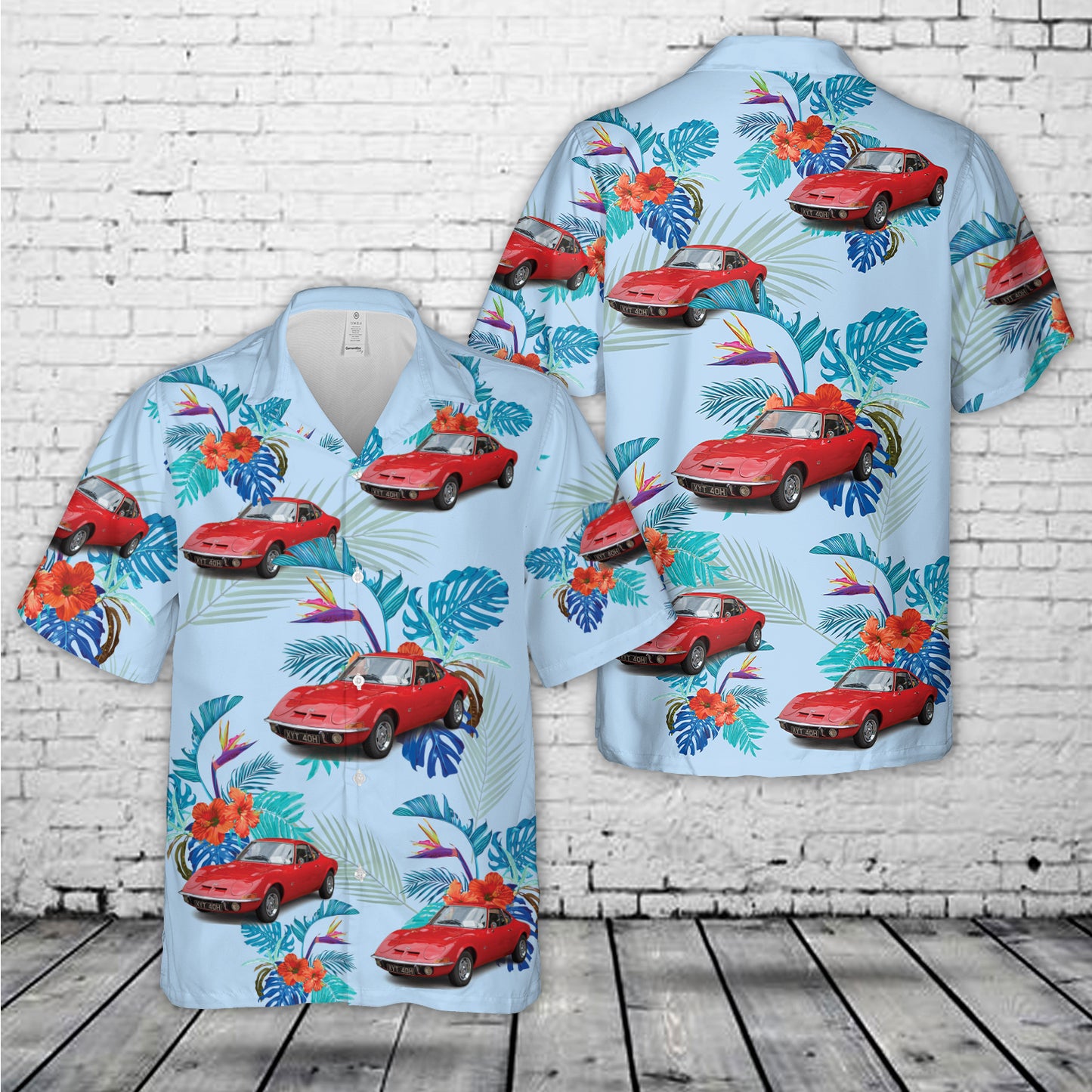 Opel GT 1900 Hawaiian Shirt