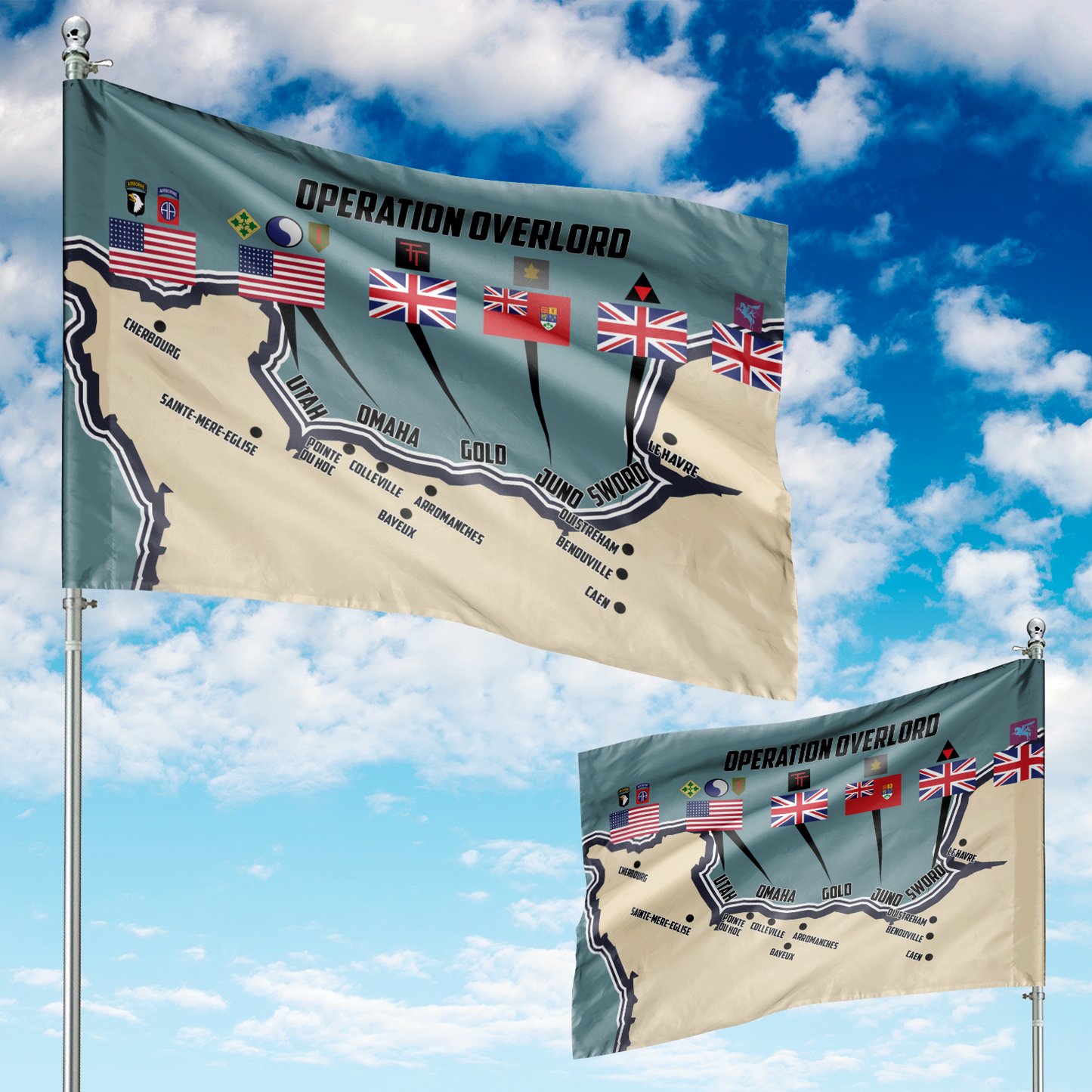 Operation Overlord D-Day 6th June 1944 House Flag