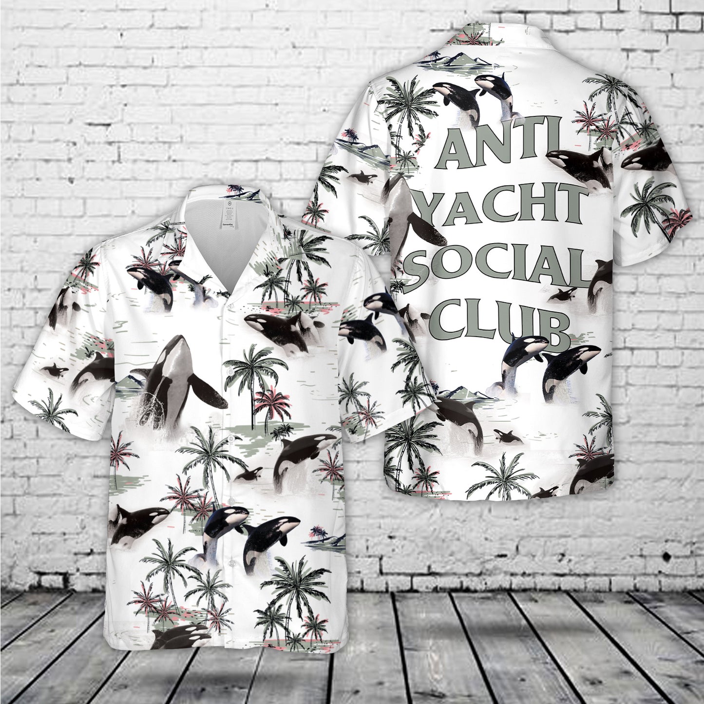 Orcas (Killer Whales) Funny Hawaiian Shirt