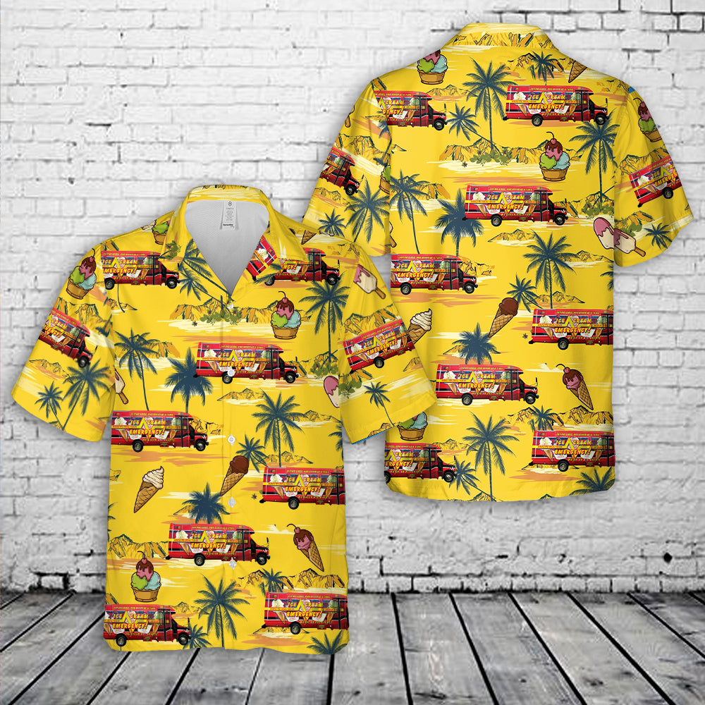 Oxford, Connecticut, Ice Cream Emergency Hawaiian Shirt
