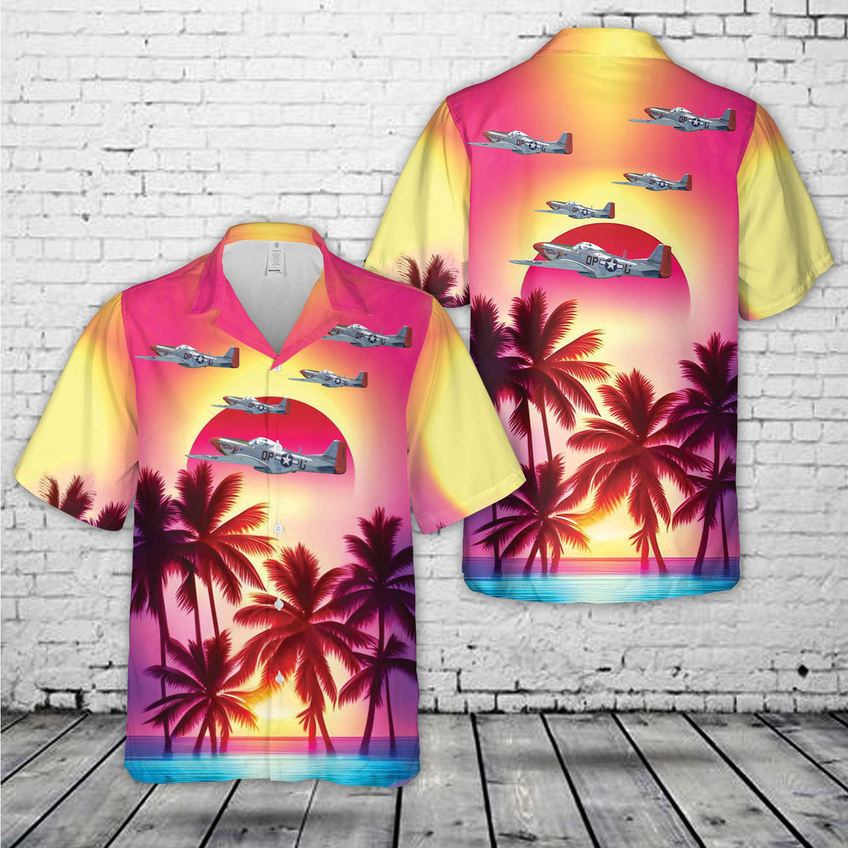 P-51 D Mustang Blondie, 334th FS, 4th FG. WW2 Hawaiian Shirt