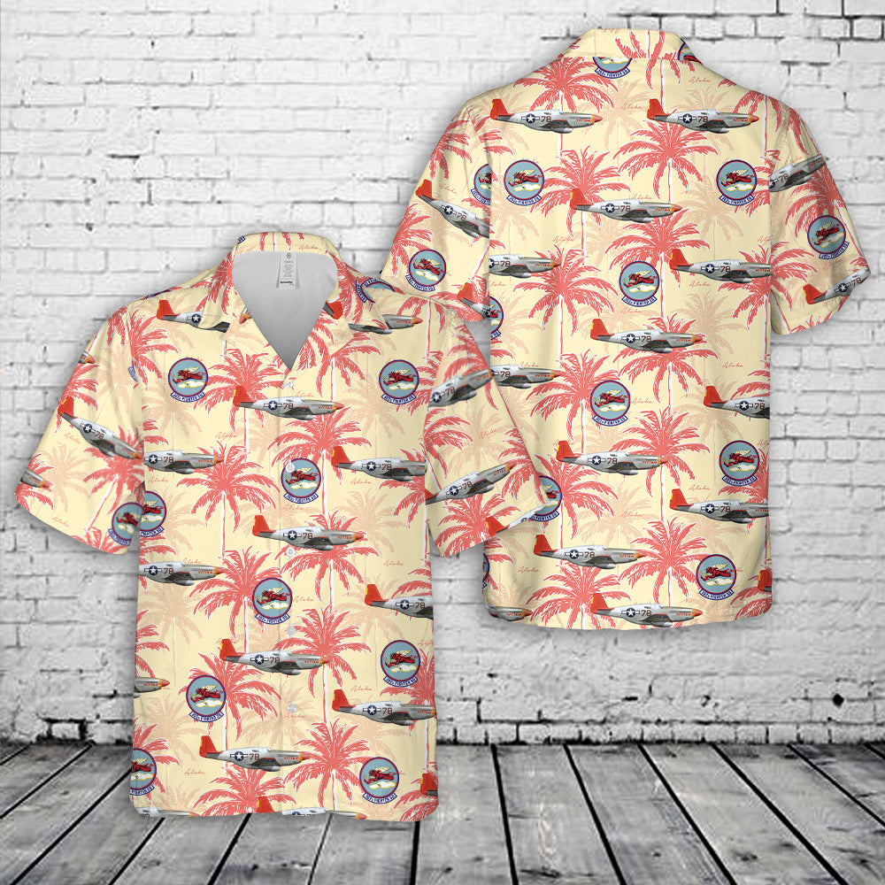 P-51C Mustang, 302nd Fighter Squadron, 332nd Fighter Group, 1944 Hawaiian Shirt