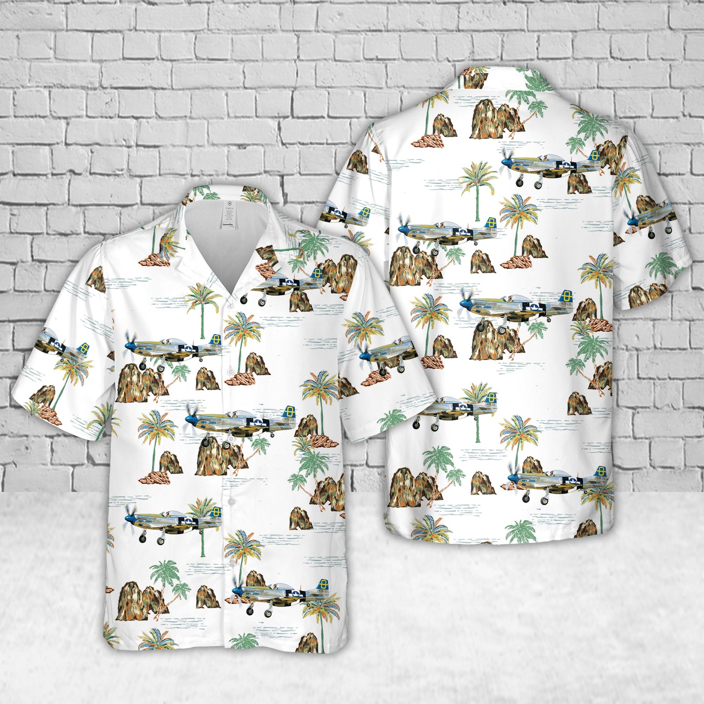 P51 Mustang Jumpin Jacques S/N 44-72035 Hawaiian Shirt