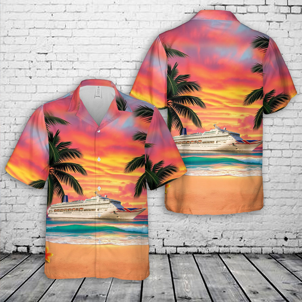 P&O Oriana Cruise Ship Hawaiian Shirt