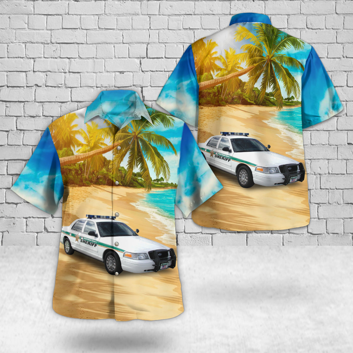 Palm Beach County, Florida, Palm Beach County Sheriff Vehicles Hawaiian Shirt