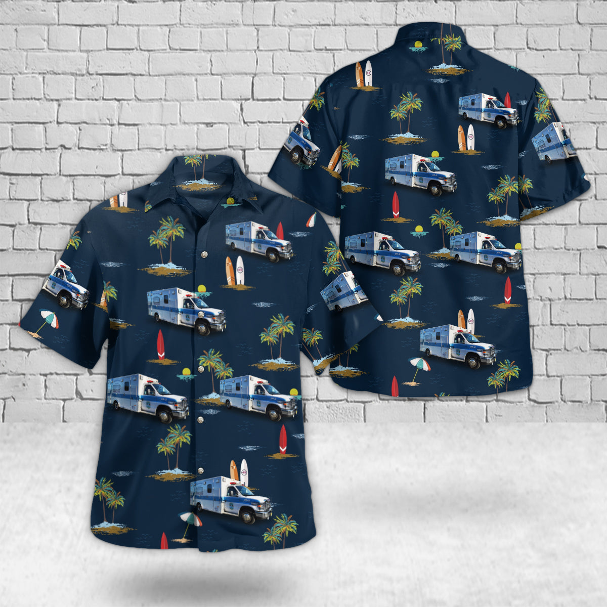 Parsippany, New Jersey, Parsippany Volunteer Ambulance Squad Hawaiian Shirt