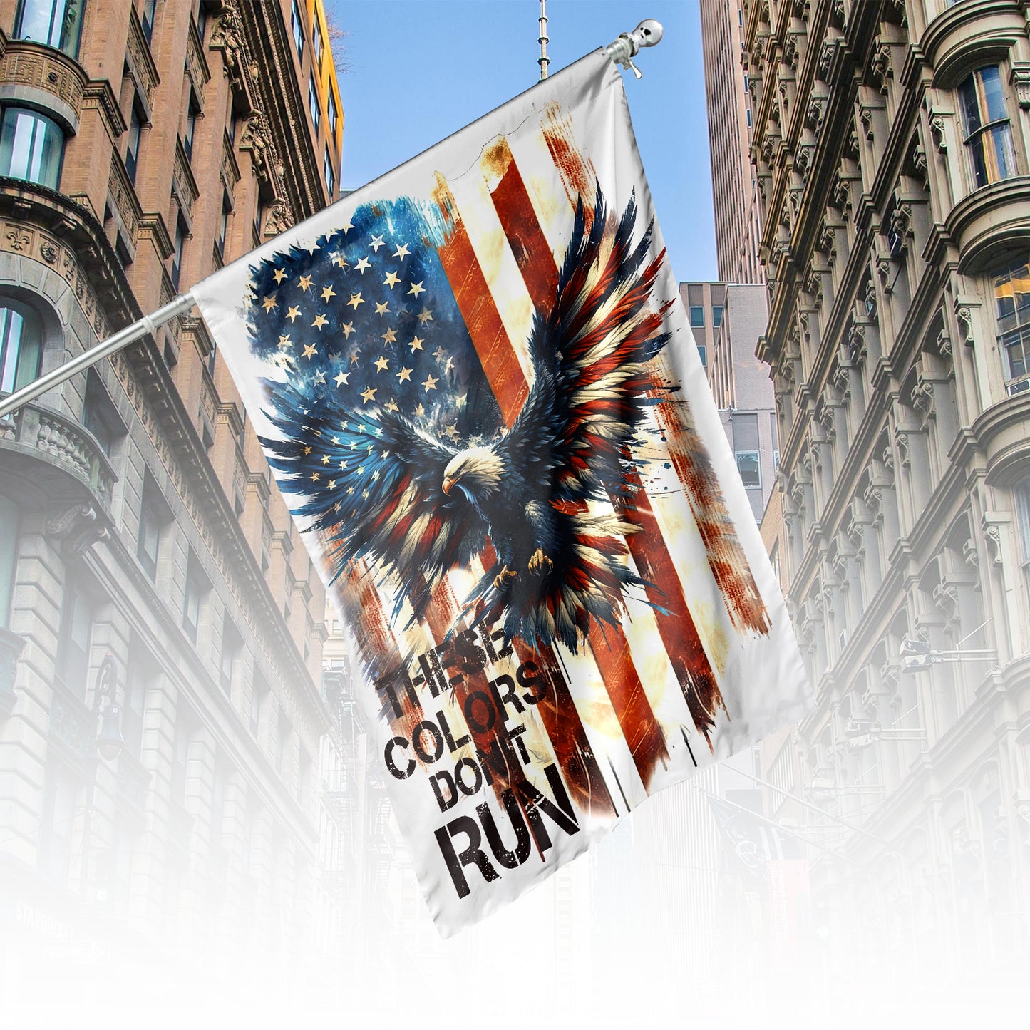 Patriotic USA Eagle, 4th Of July House Flag