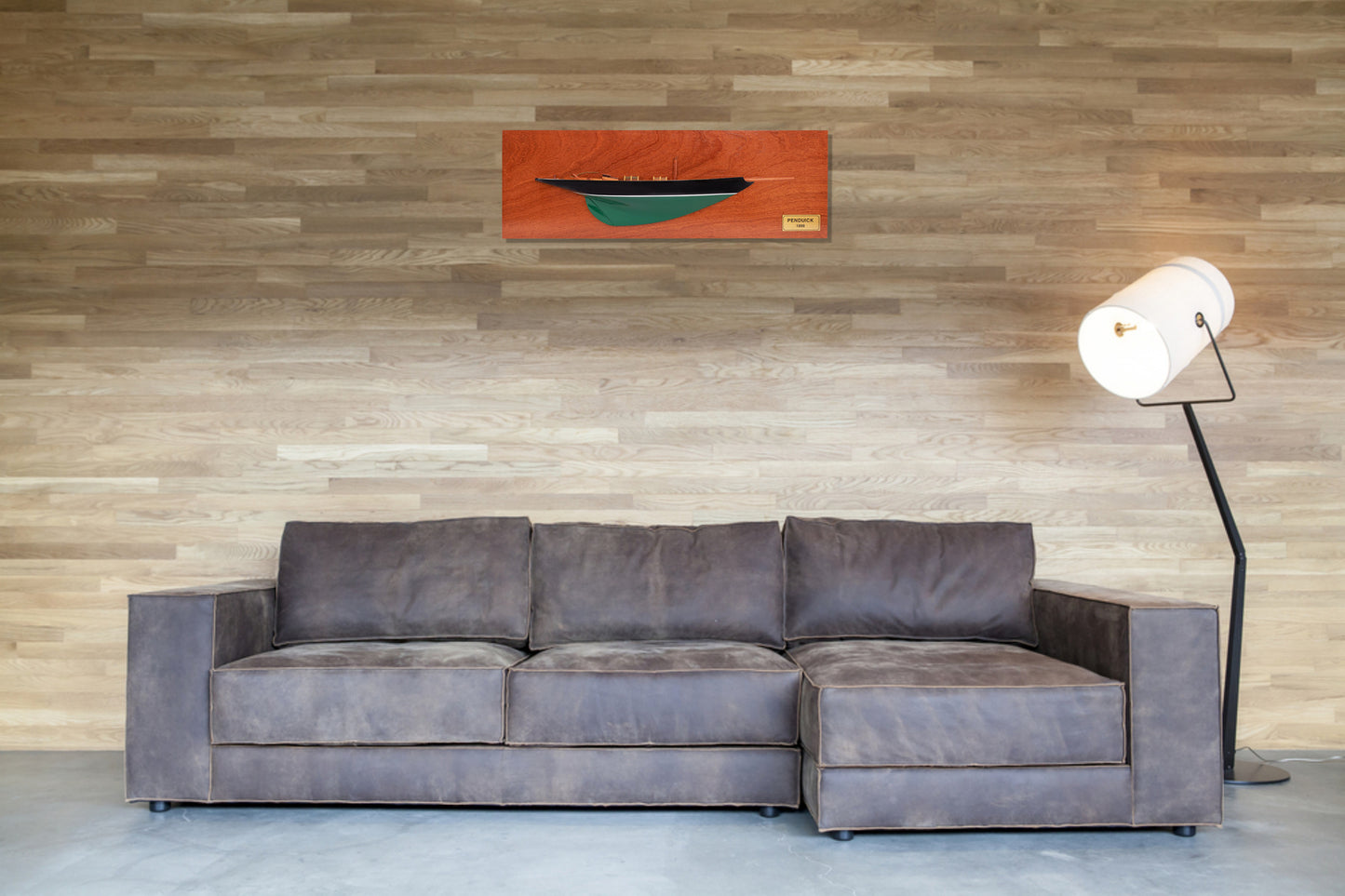 Handcrafted Penduick Half Hull Wooden Model Ship | 60cm Length | Nautical Decor and Collectible