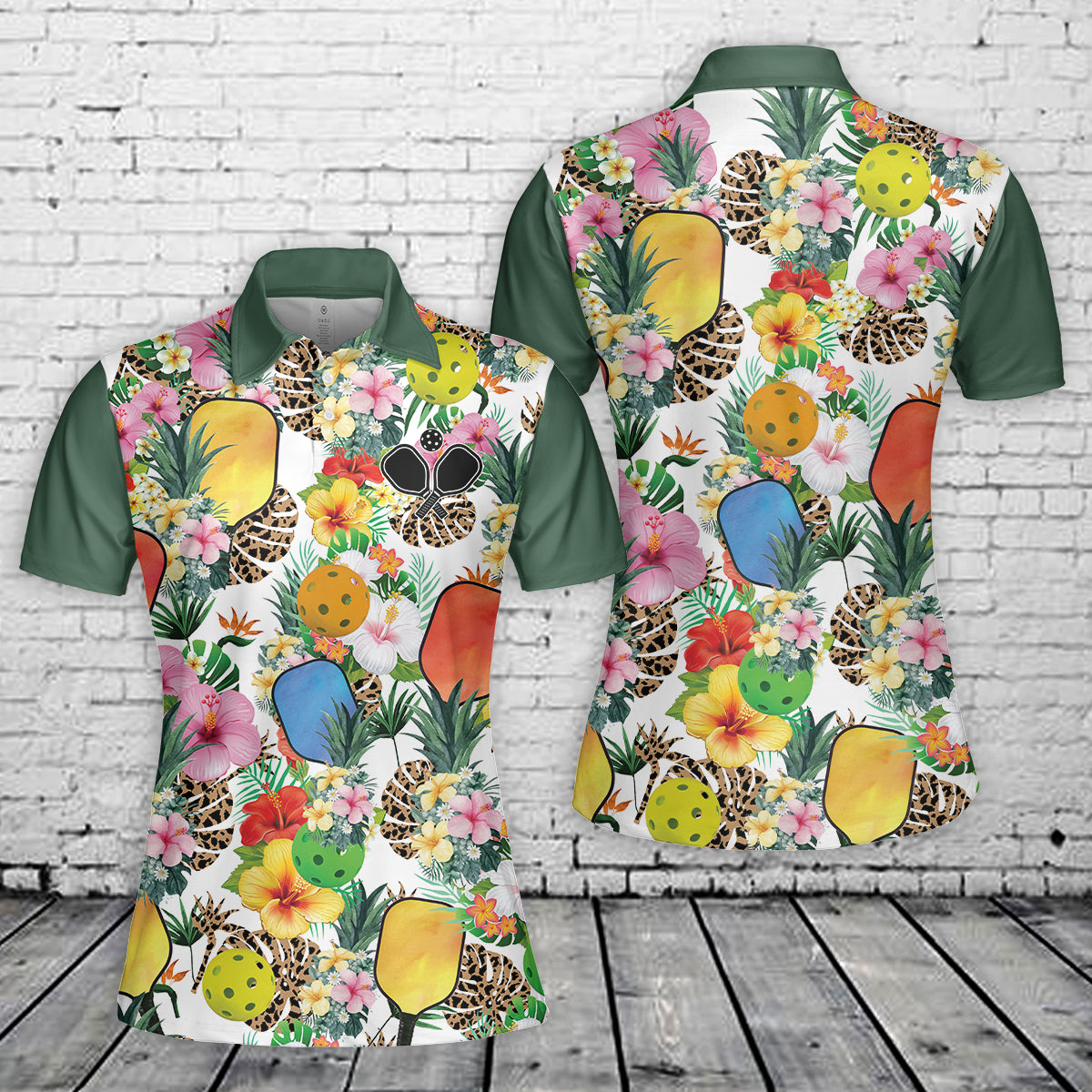 Pickleball AOP Women's Polo Shirt