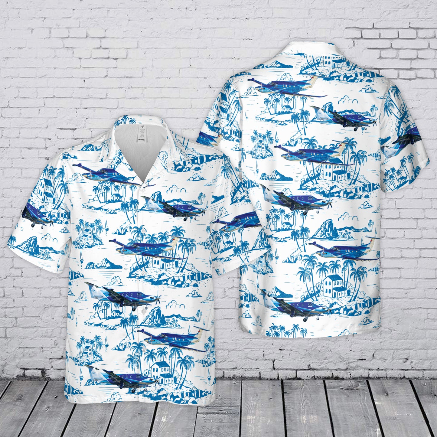Pilatus PC-12 NGX Hawaiian Shirt