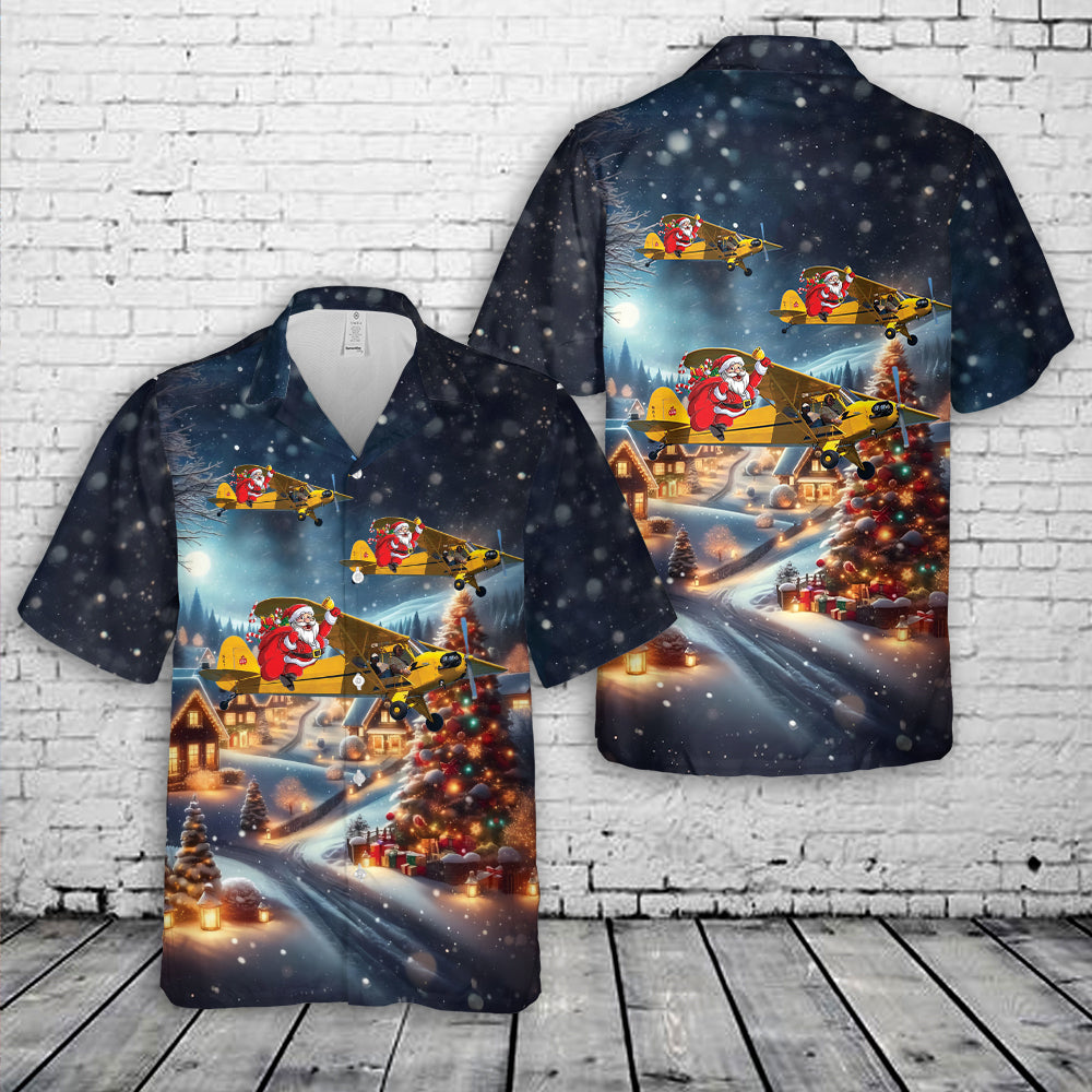 Piper J-3 Cub Christmas Hawaiian Shirt
