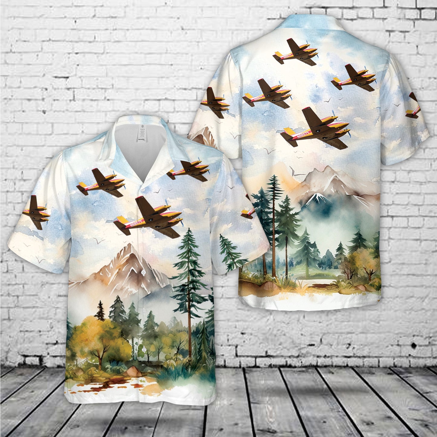 Piper PA-39 Twin Comanche N8857Y Hawaiian Shirt