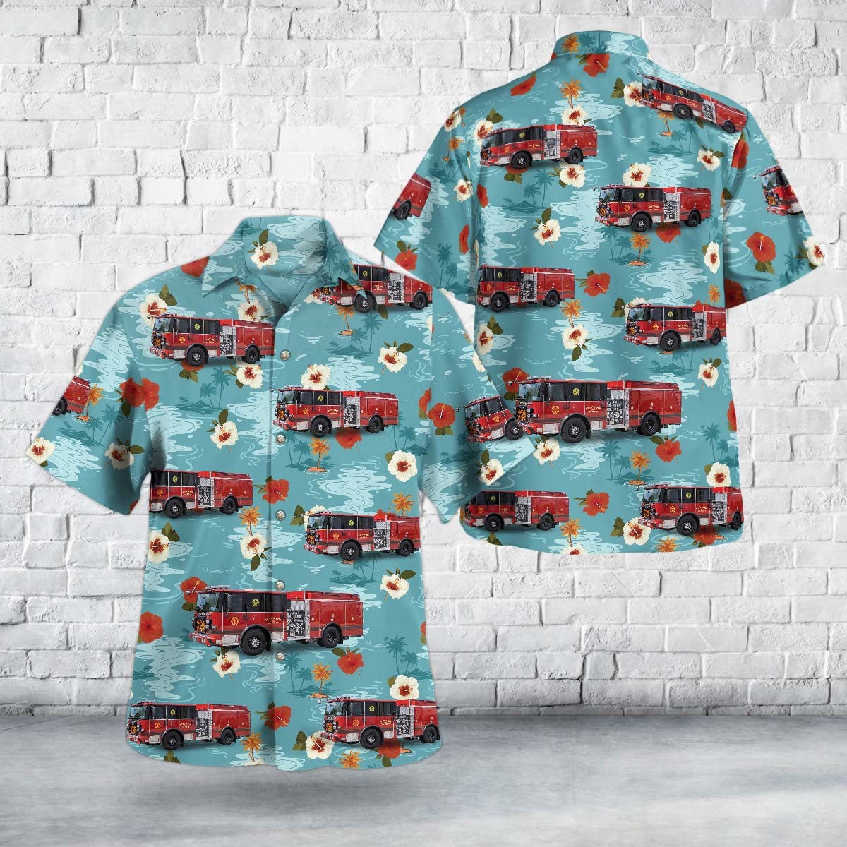 Pitcarin, Pennsylvania, Pitcairn Hose Company No.1 Hawaiian Shirt