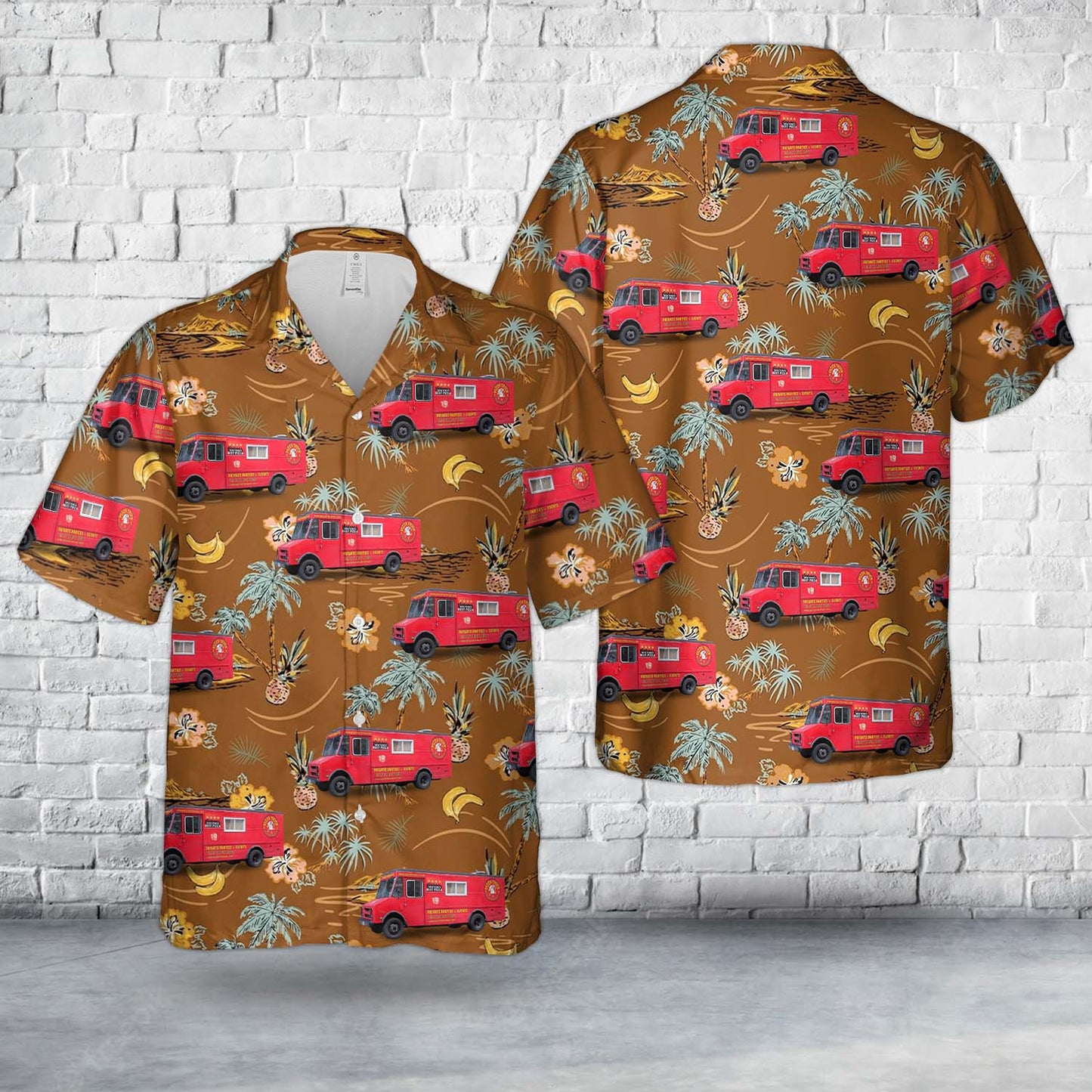 Pizza Truck NYC Hawaiian Shirt