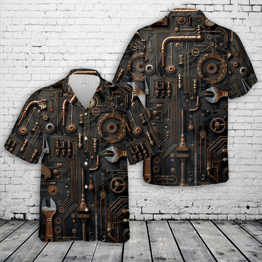 Plumber Tools Hawaiian Shirt