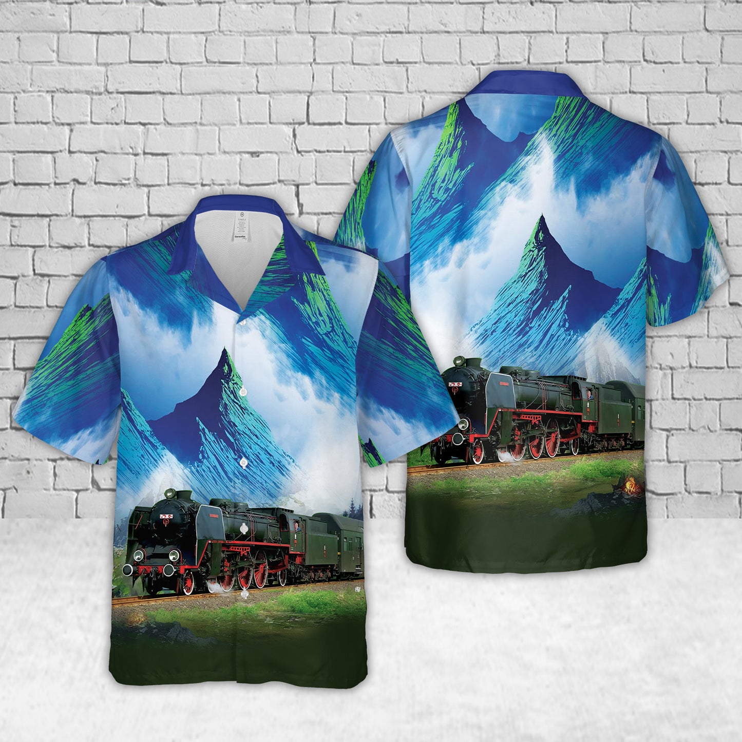 Pm 36-2 PKP - Polish State Railways Steam 4-6-2 Hawaiian Shirt