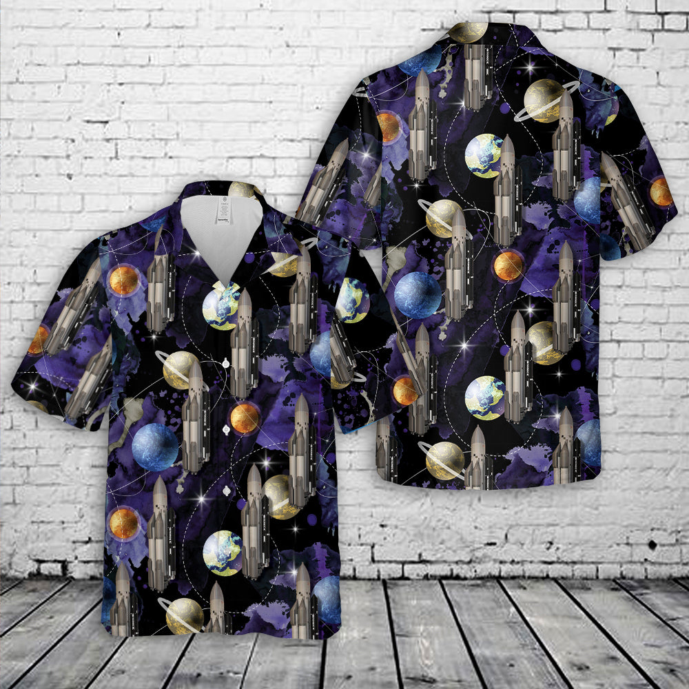 Polyus 1987 Spacecraft Rocket Hawaiian Shirt