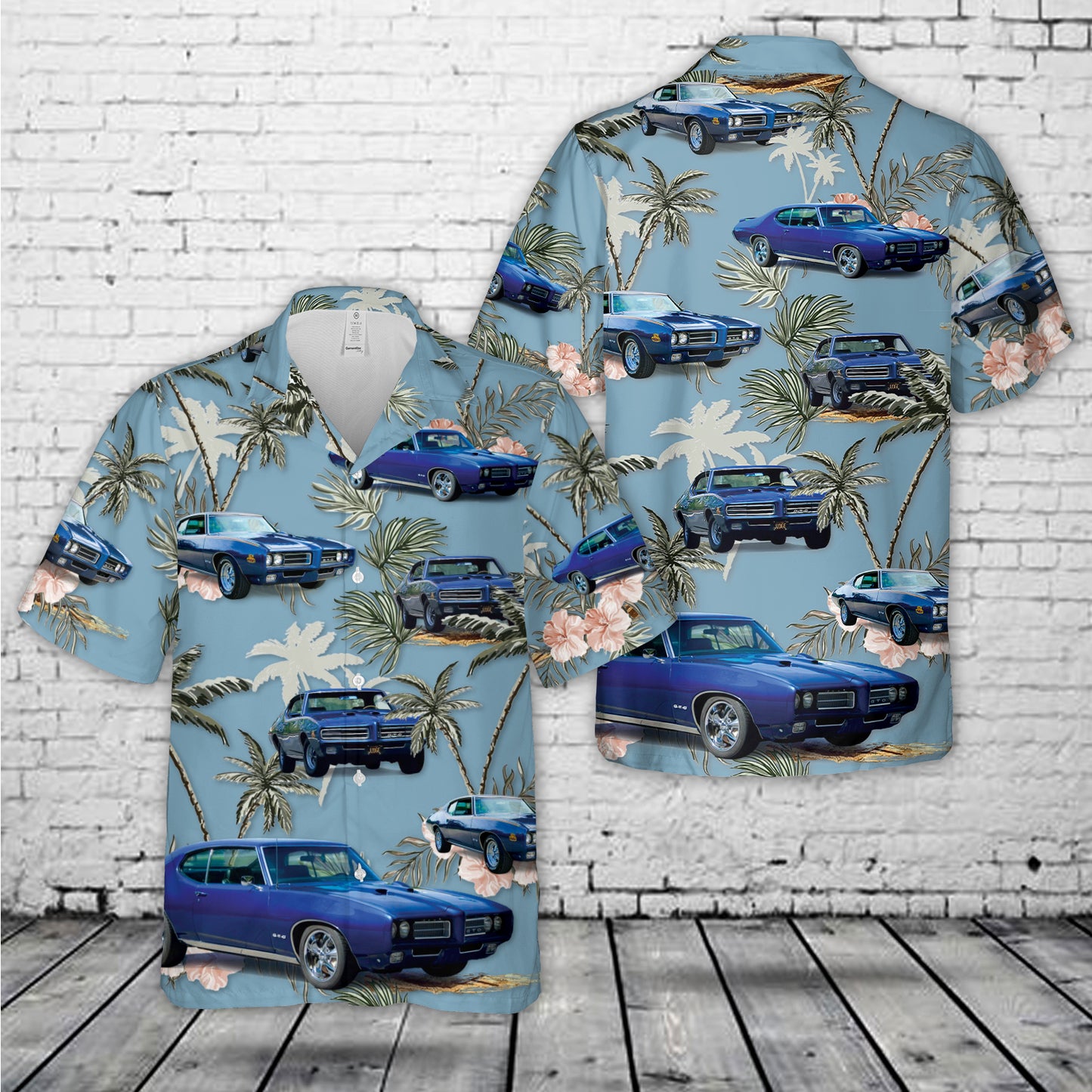 Pontiac GTO (1969) blue Hawaiian Shirt