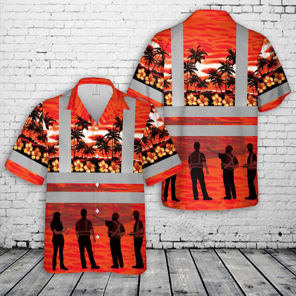 Port Worker Tropical Hawaiian Shirt
