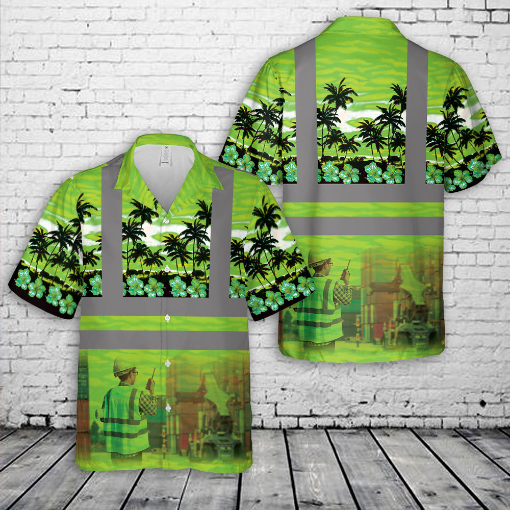 Port Worker Tropical Hawaiian Shirt
