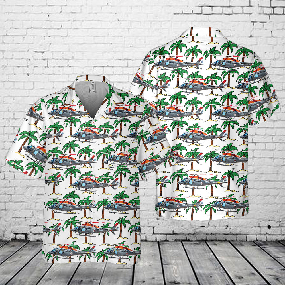 Portuguese Air Force 552 Squadron Zangões AW119MKII Koala Pocket Hawaiian Shirt