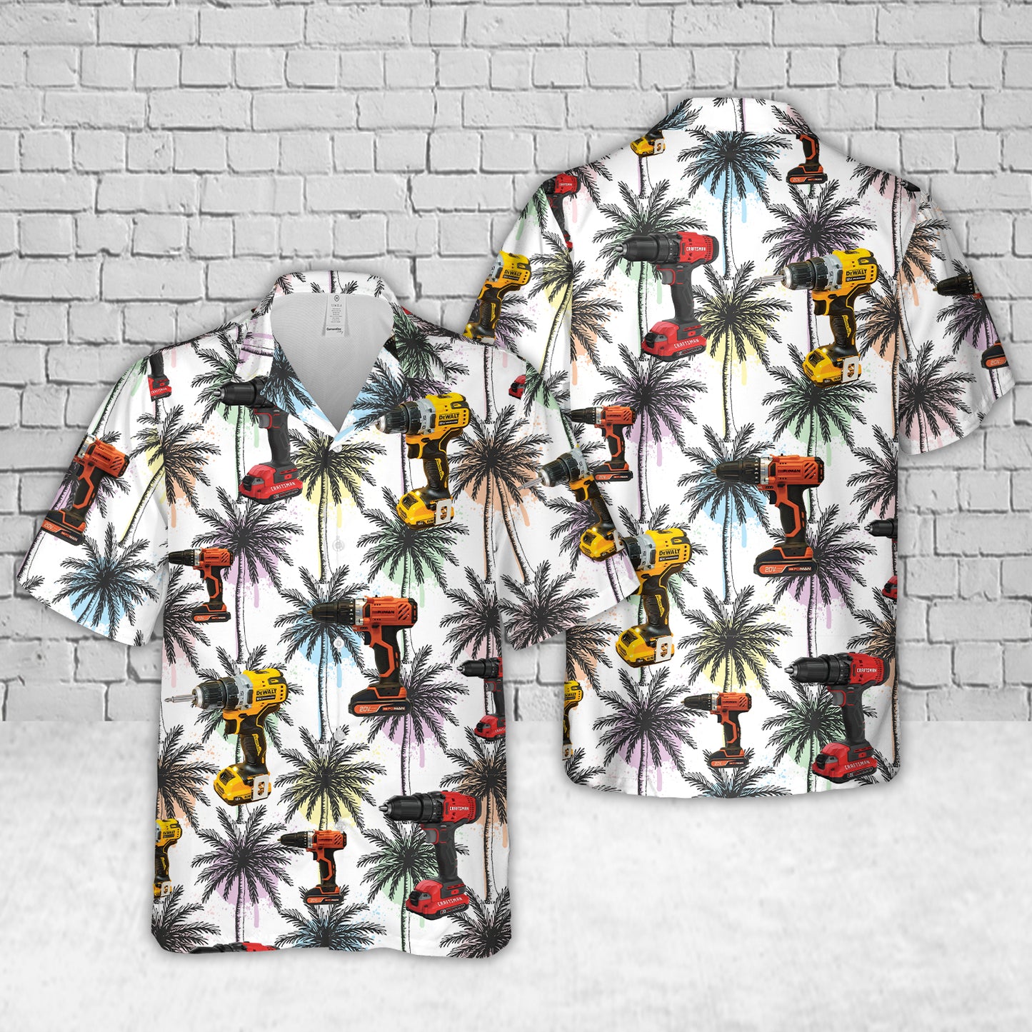 Power Drill Hawaiian Shirt