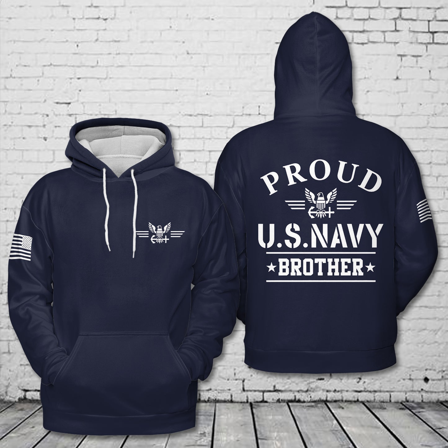 Proud Navy Brother 3D Hoodie