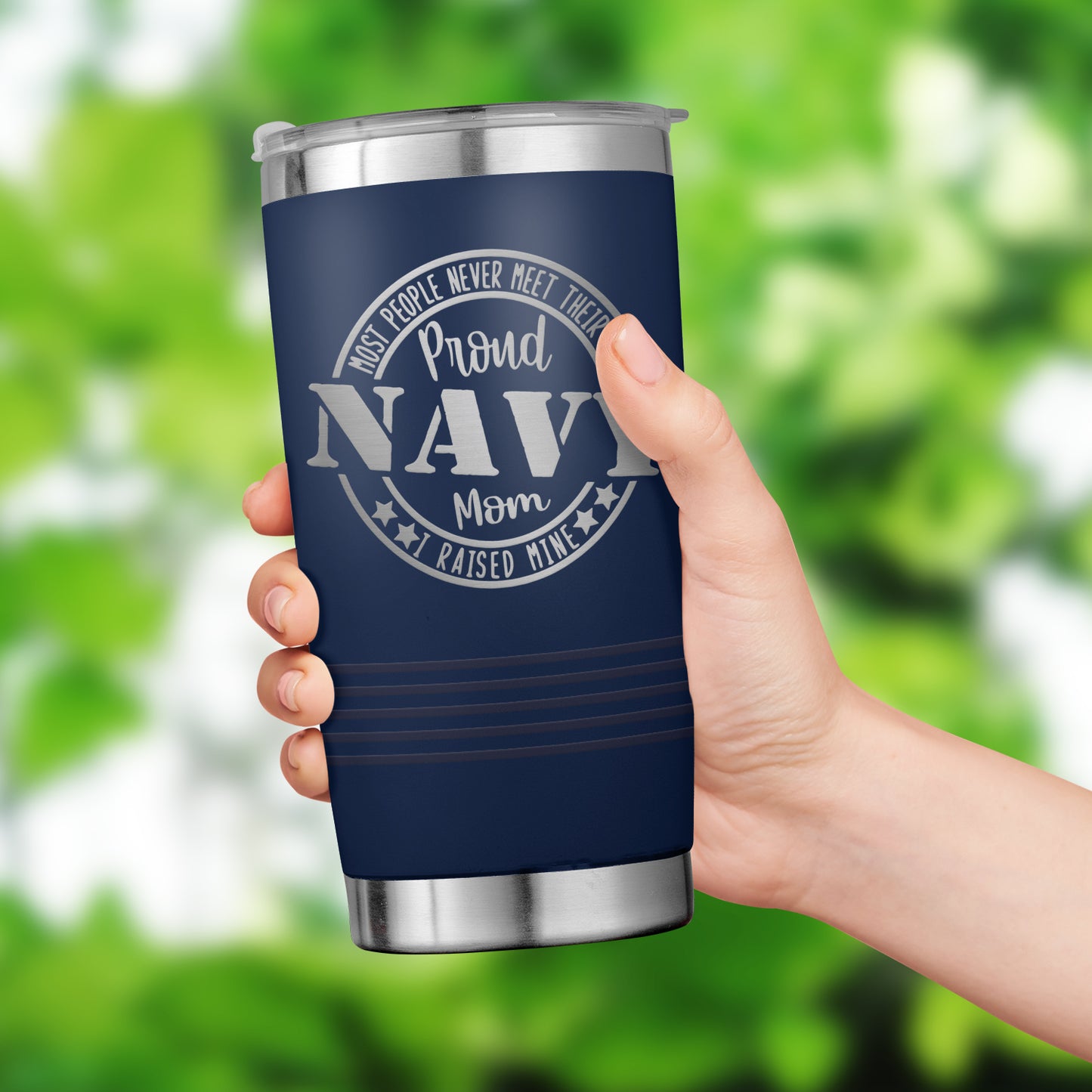 Proud Navy Mom Tumbler 20oz