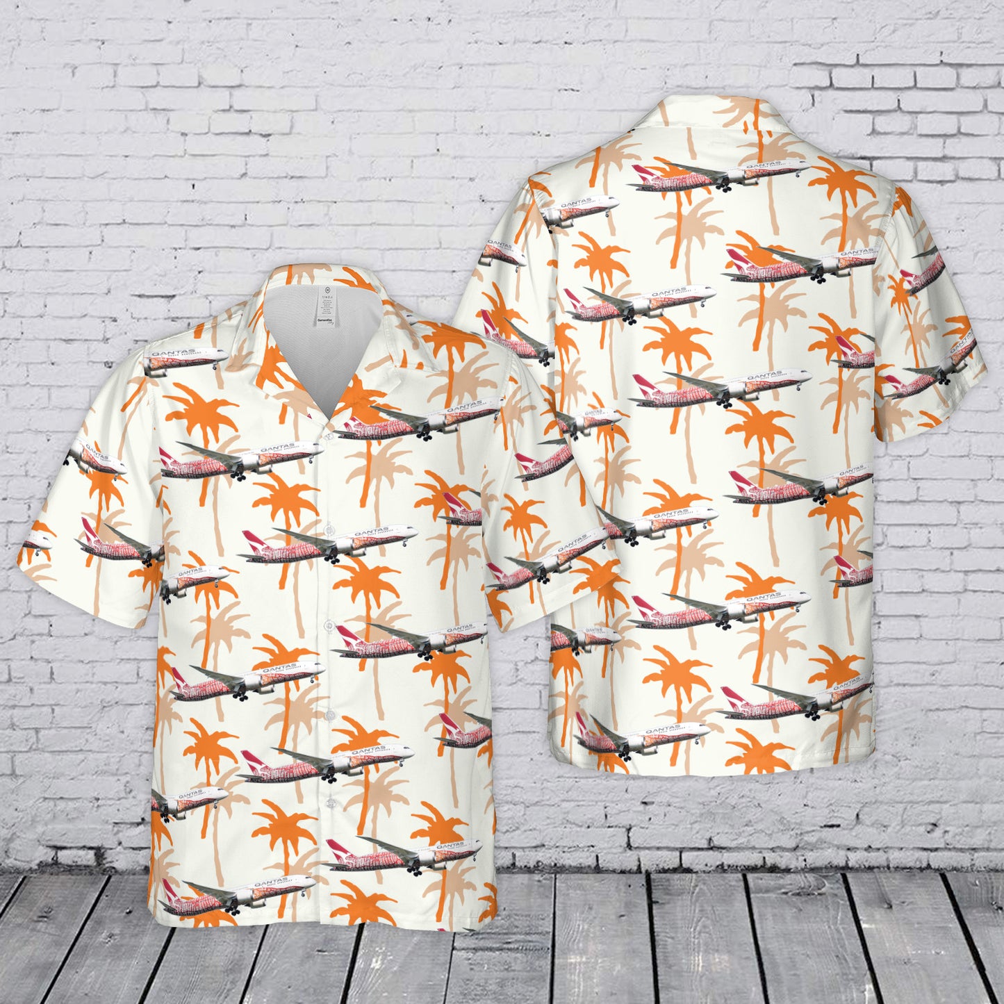 Qantas Boeing 787-9 Dreamliner Hawaiian Shirt