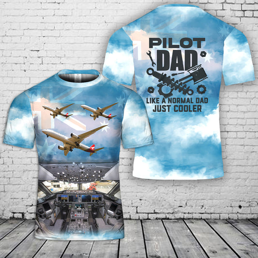 Qantas Boeing 787-9 Dreamliner, Father's Day 3D T-Shirt