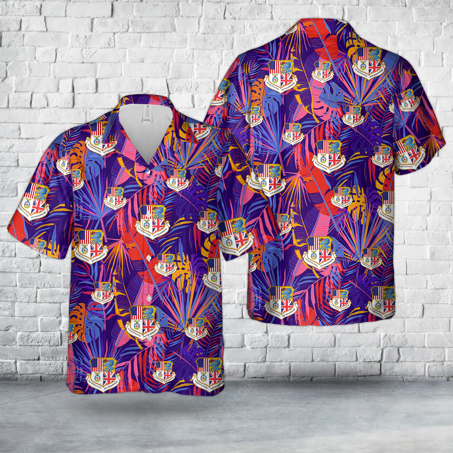 RAF Bentwaters/Woodbridge Fire Department Hawaiian Shirt