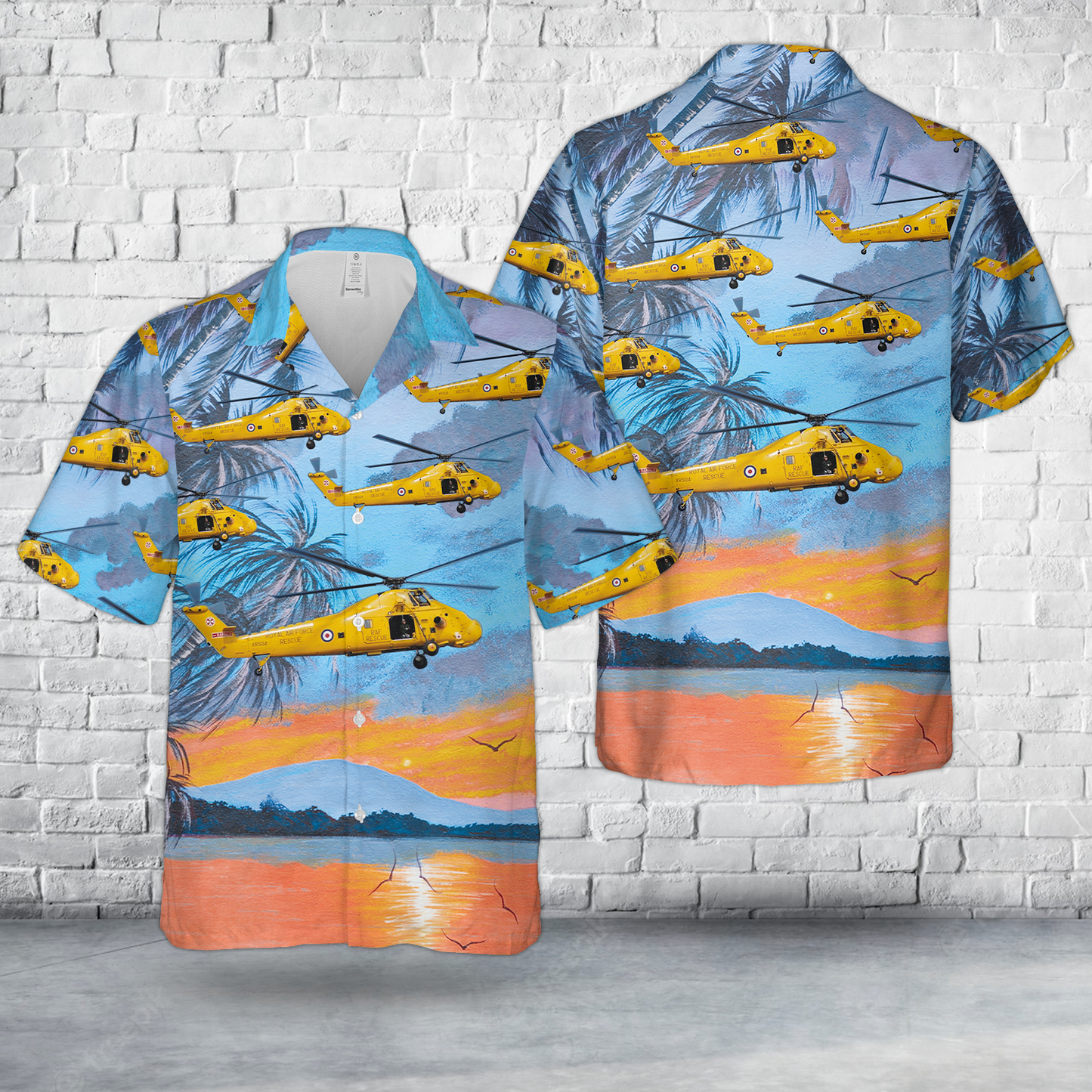 RAF Historical Westland Wessex Search And Rescue Hawaiian Shirt