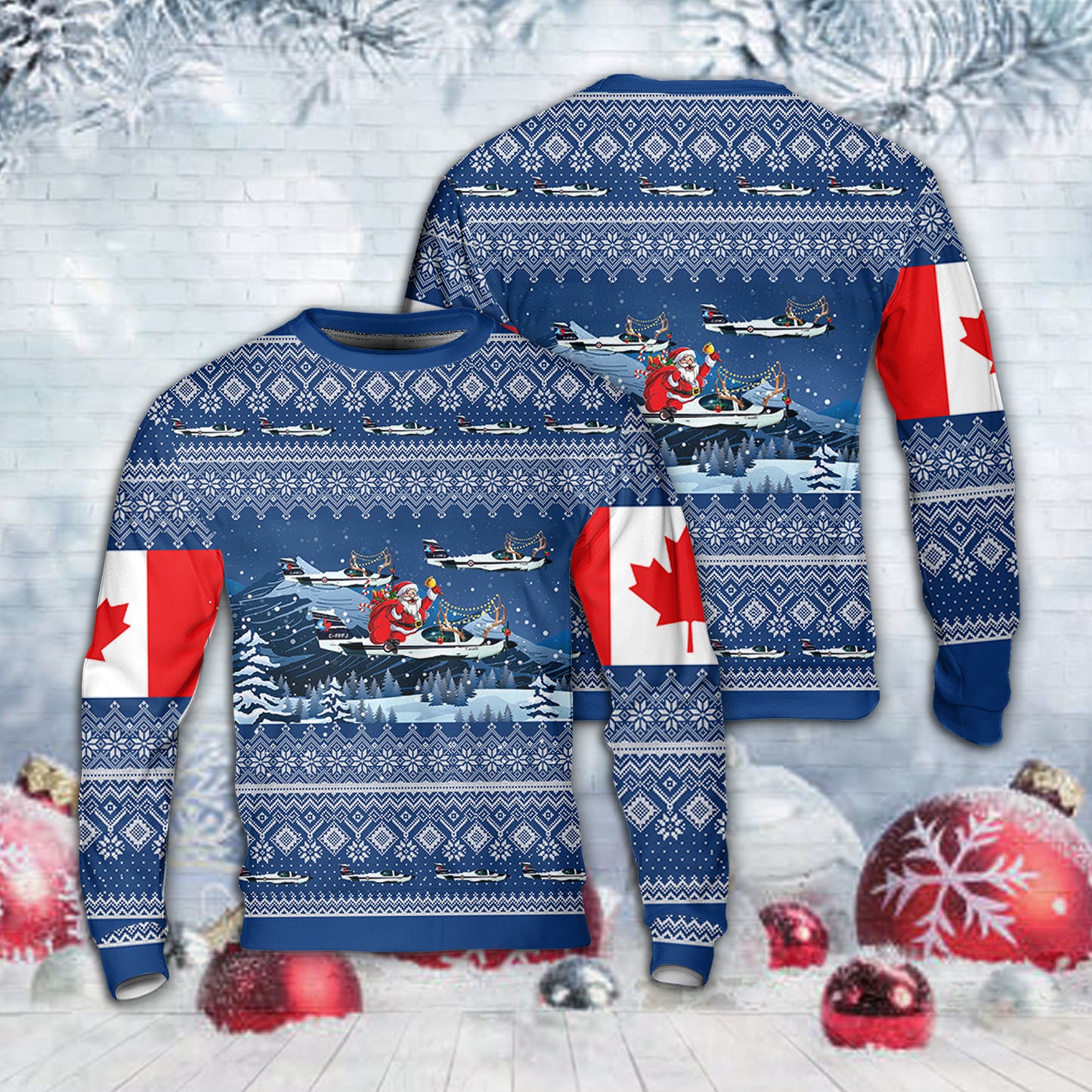 RCAF Grob G120A Christmas AOP Sweater
