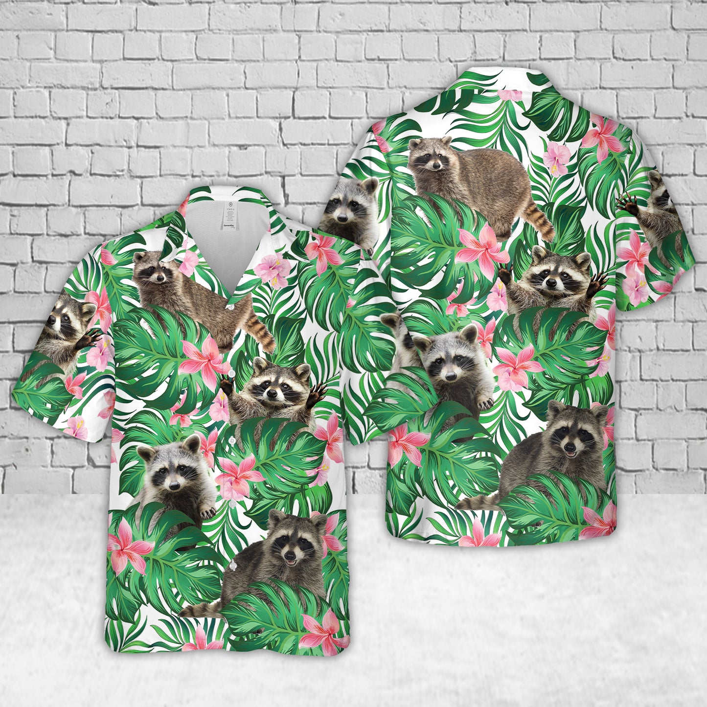 Racoon Tropical Hawaiian Shirt