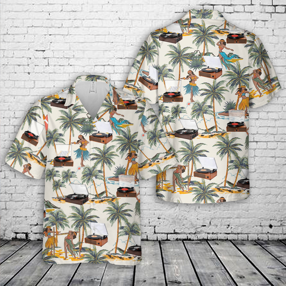 Record Player Hawaiian Shirt