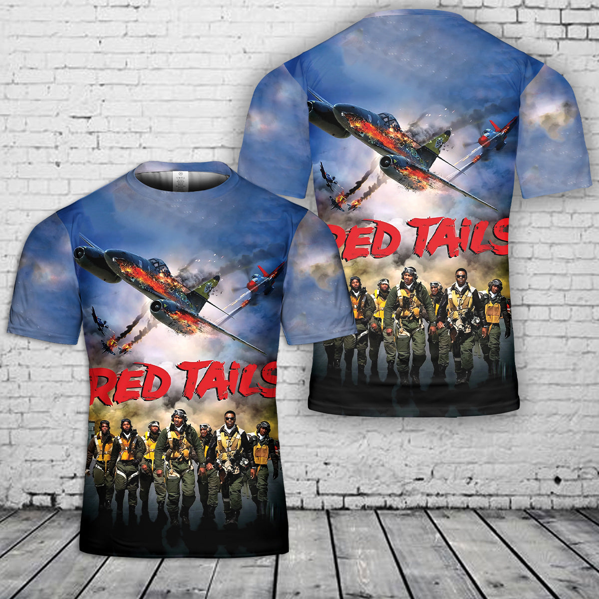 Red Tails The Tuskegee Airmen T-Shirt 3D