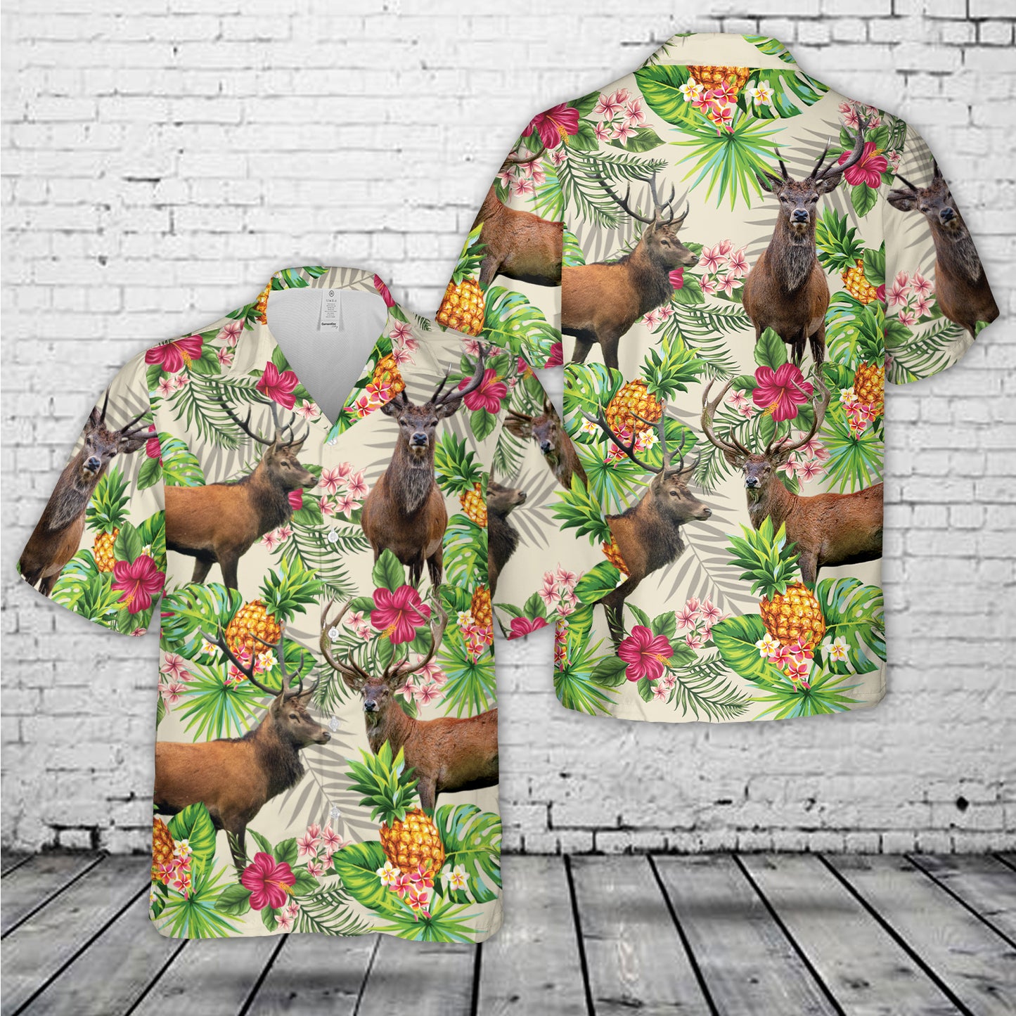 Red deer Hawaiian Shirt