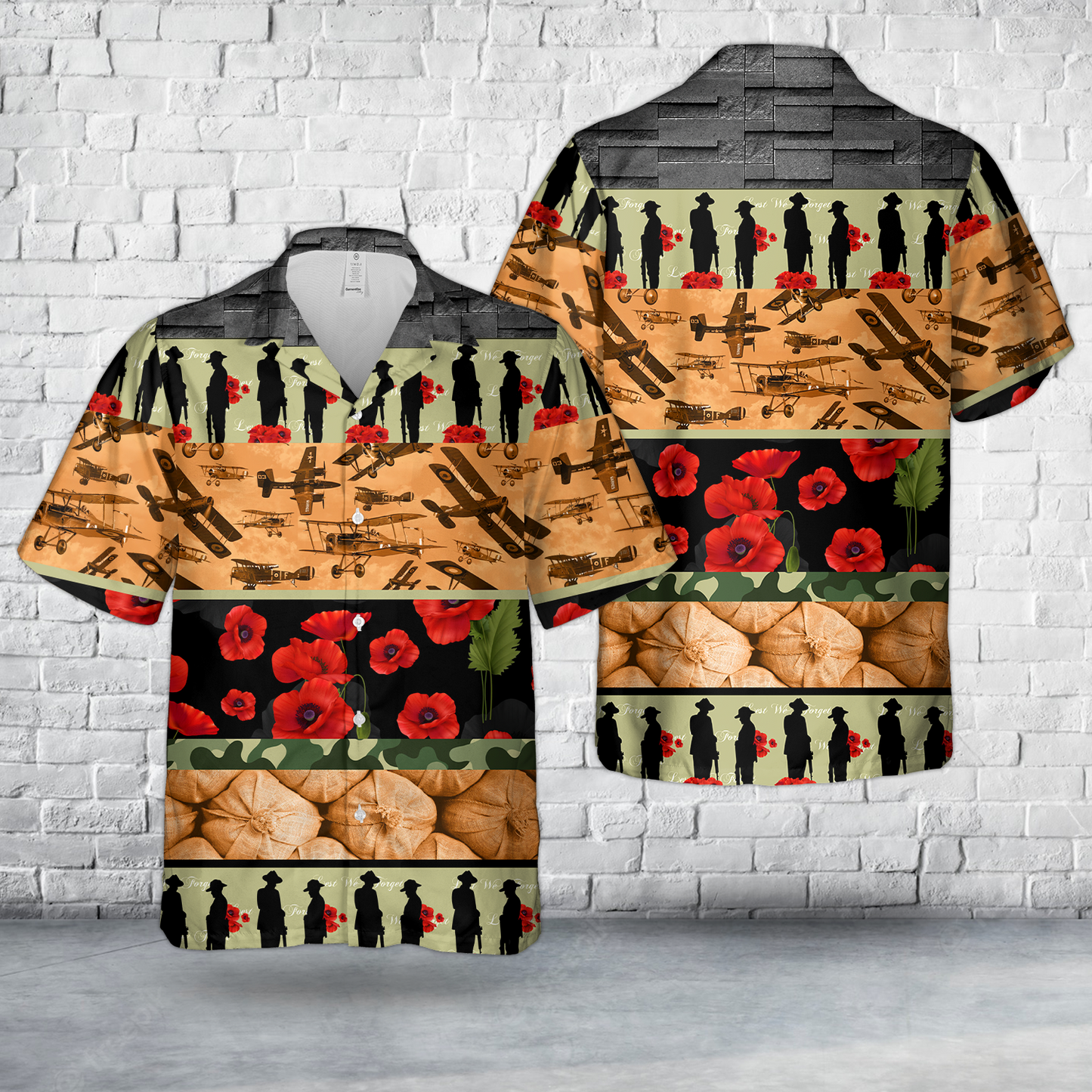 Remembering II ANZAC Hawaiian Shirt