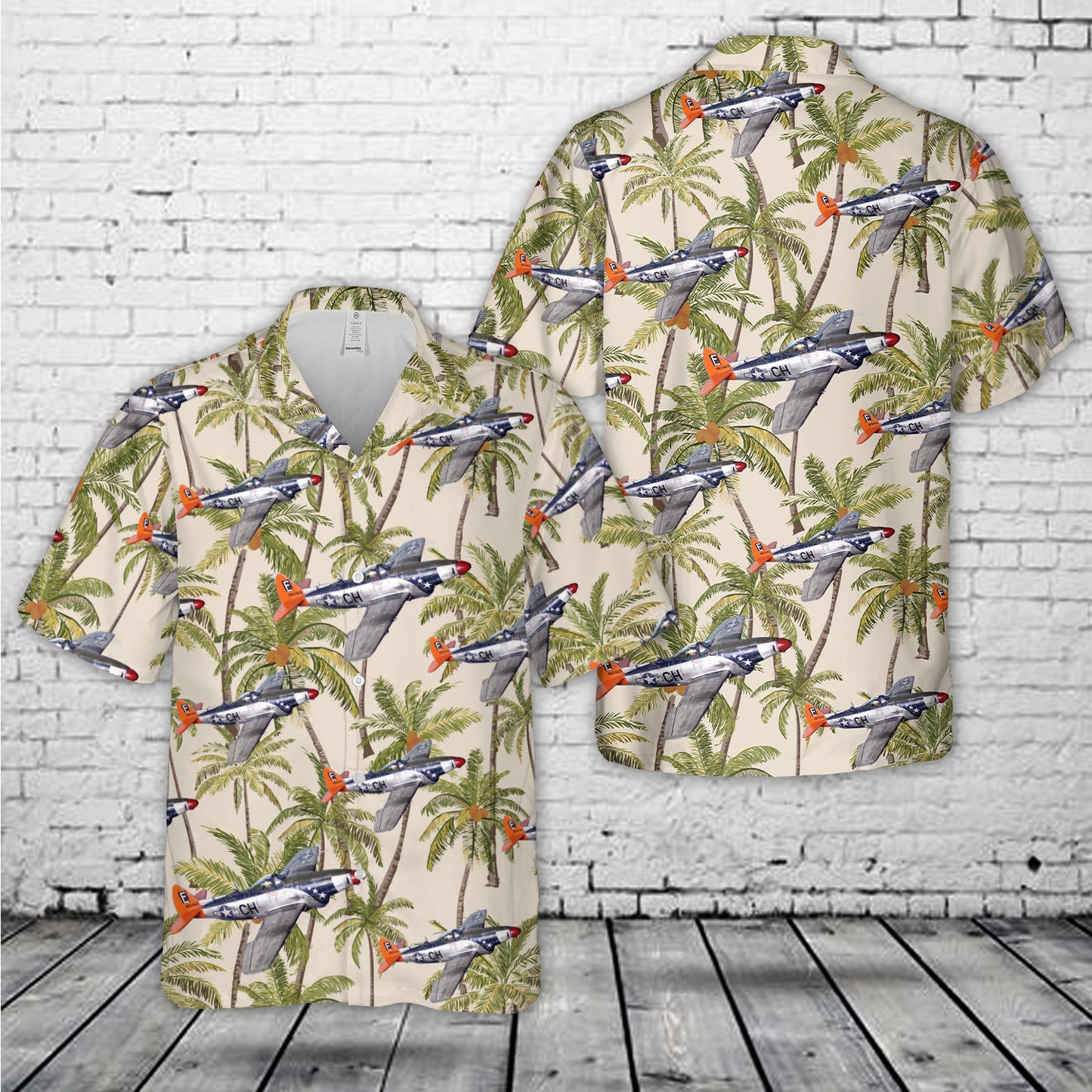 Republic P-47H-25 ''Thunderbolt'' Hawaiian Shirt